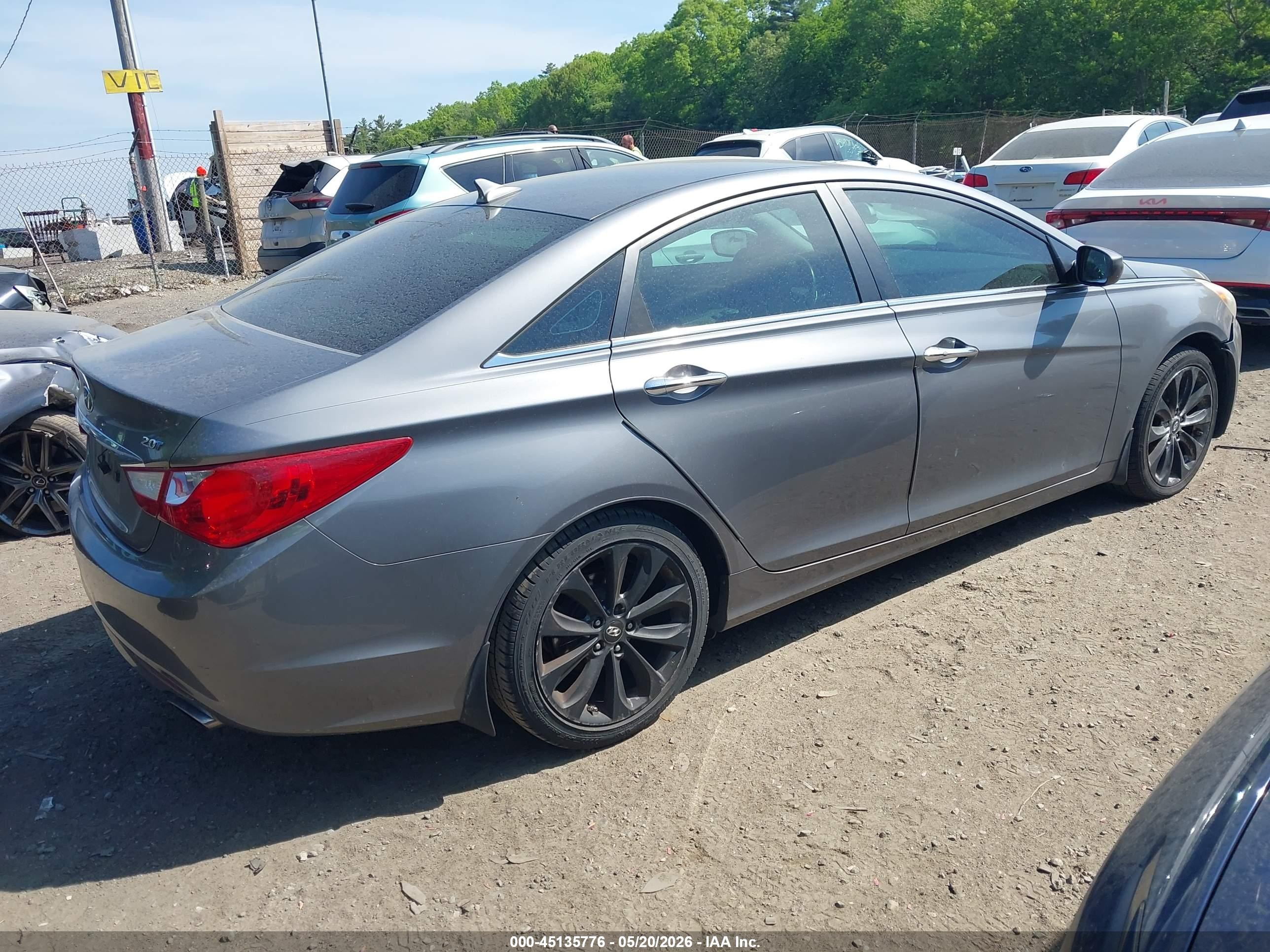2011 Hyundai Sonata Se 2.0t Gray vin: 5NPEC4AB2BH230004
