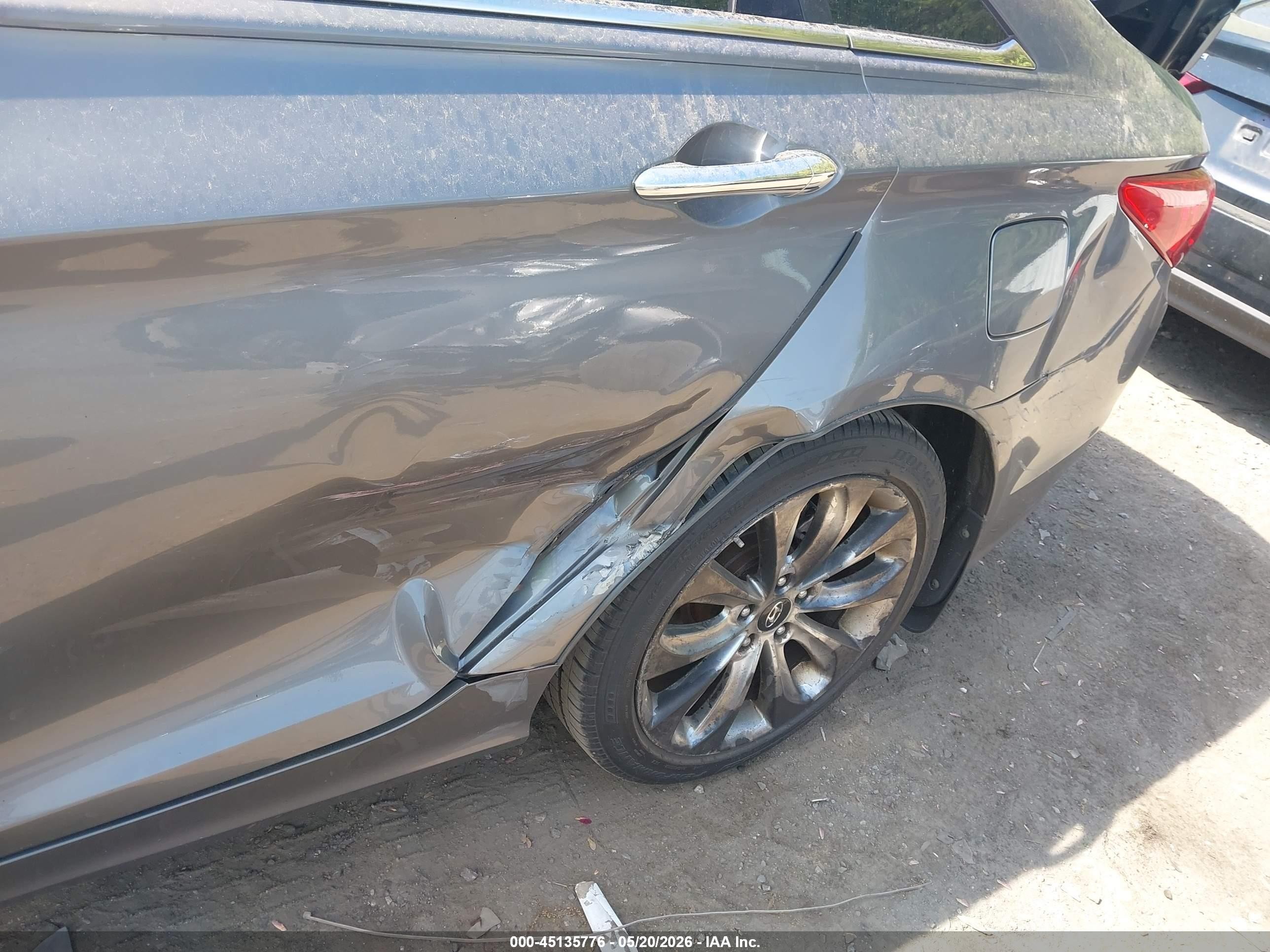 2011 Hyundai Sonata Se 2.0t Gray vin: 5NPEC4AB2BH230004