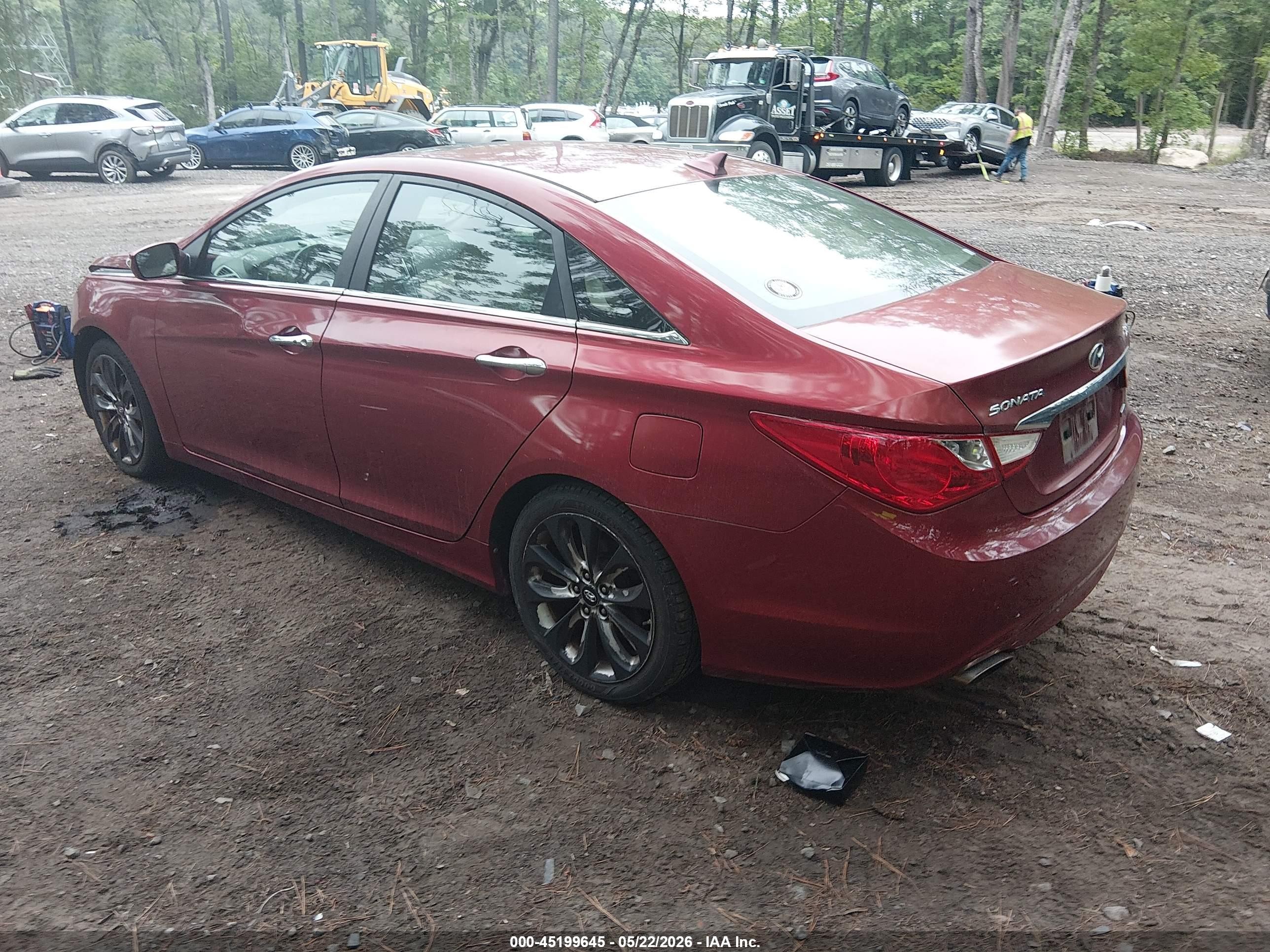 2011 Hyundai Sonata Limited 2.0t Red vin: 5NPEC4AB2BH232092