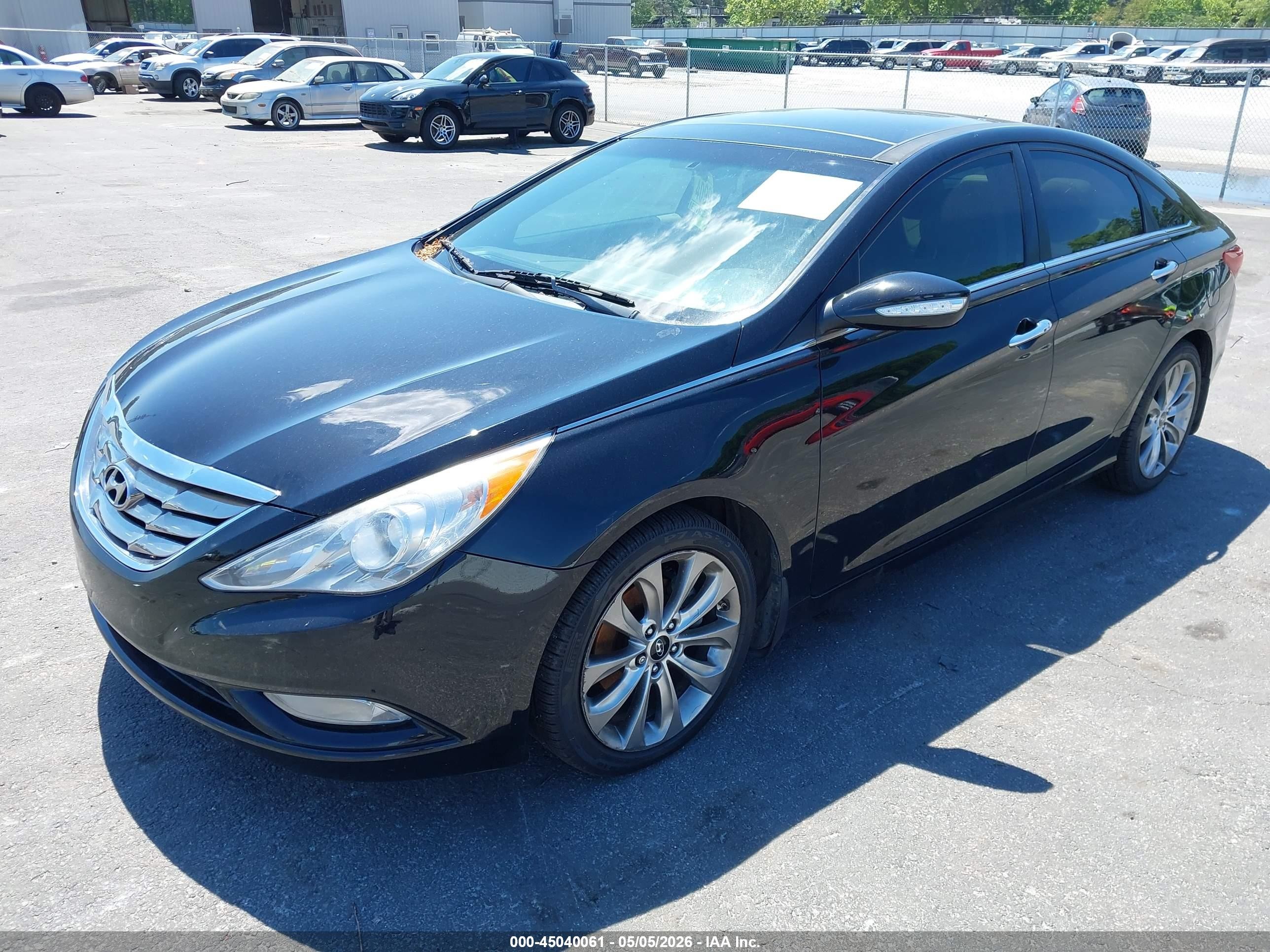 2012 Hyundai Sonata Limited 2.0t Black vin: 5NPEC4AB2CH410424