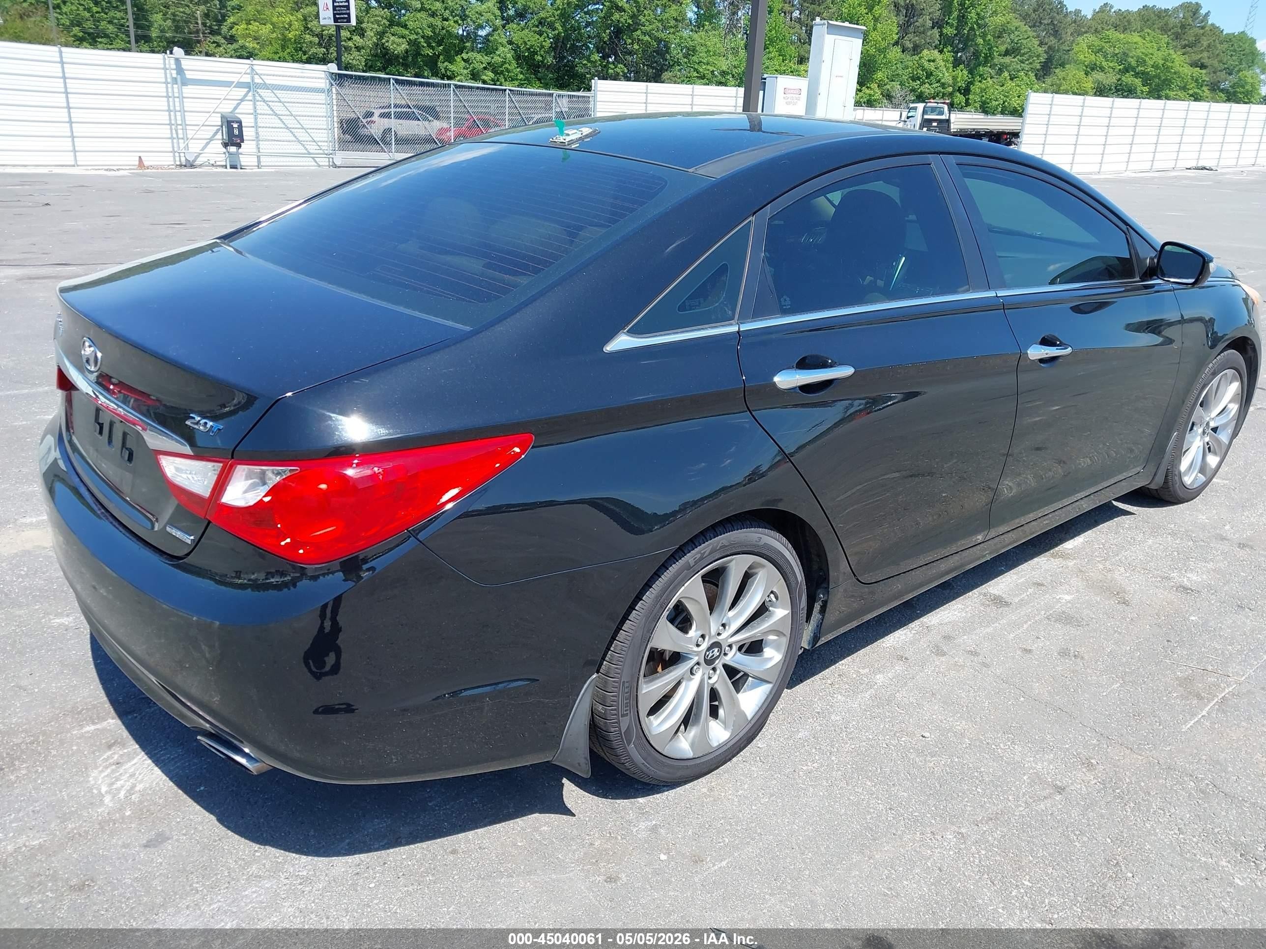 2012 Hyundai Sonata Limited 2.0t Black vin: 5NPEC4AB2CH410424