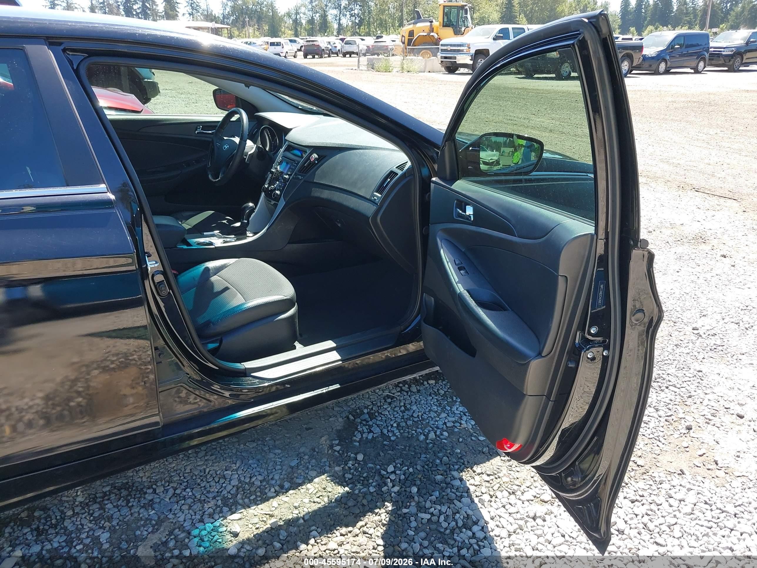 2012 Hyundai Sonata Se 2.0t Black vin: 5NPEC4AB2CH426817