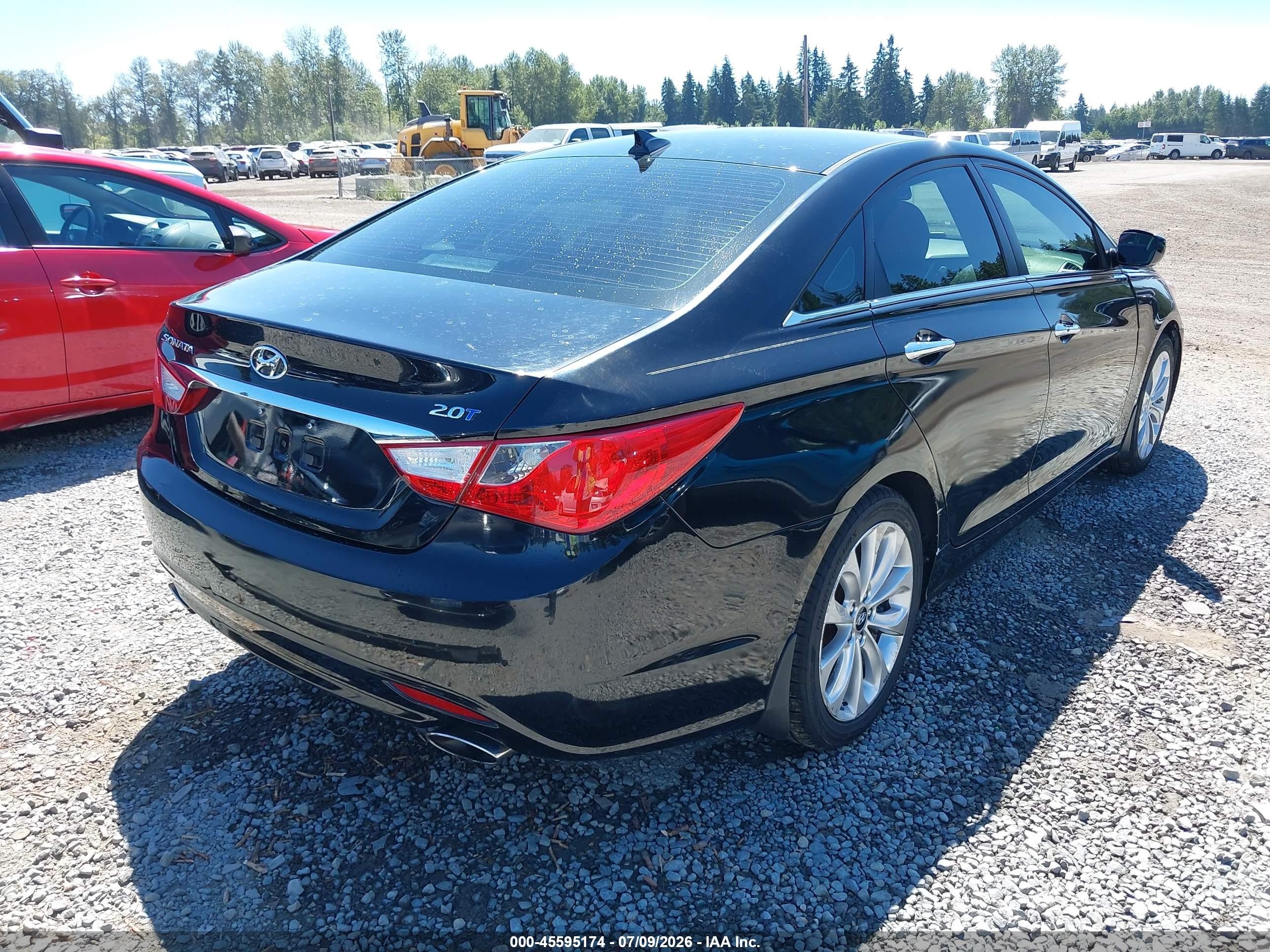 2012 Hyundai Sonata Se 2.0t Black vin: 5NPEC4AB2CH426817