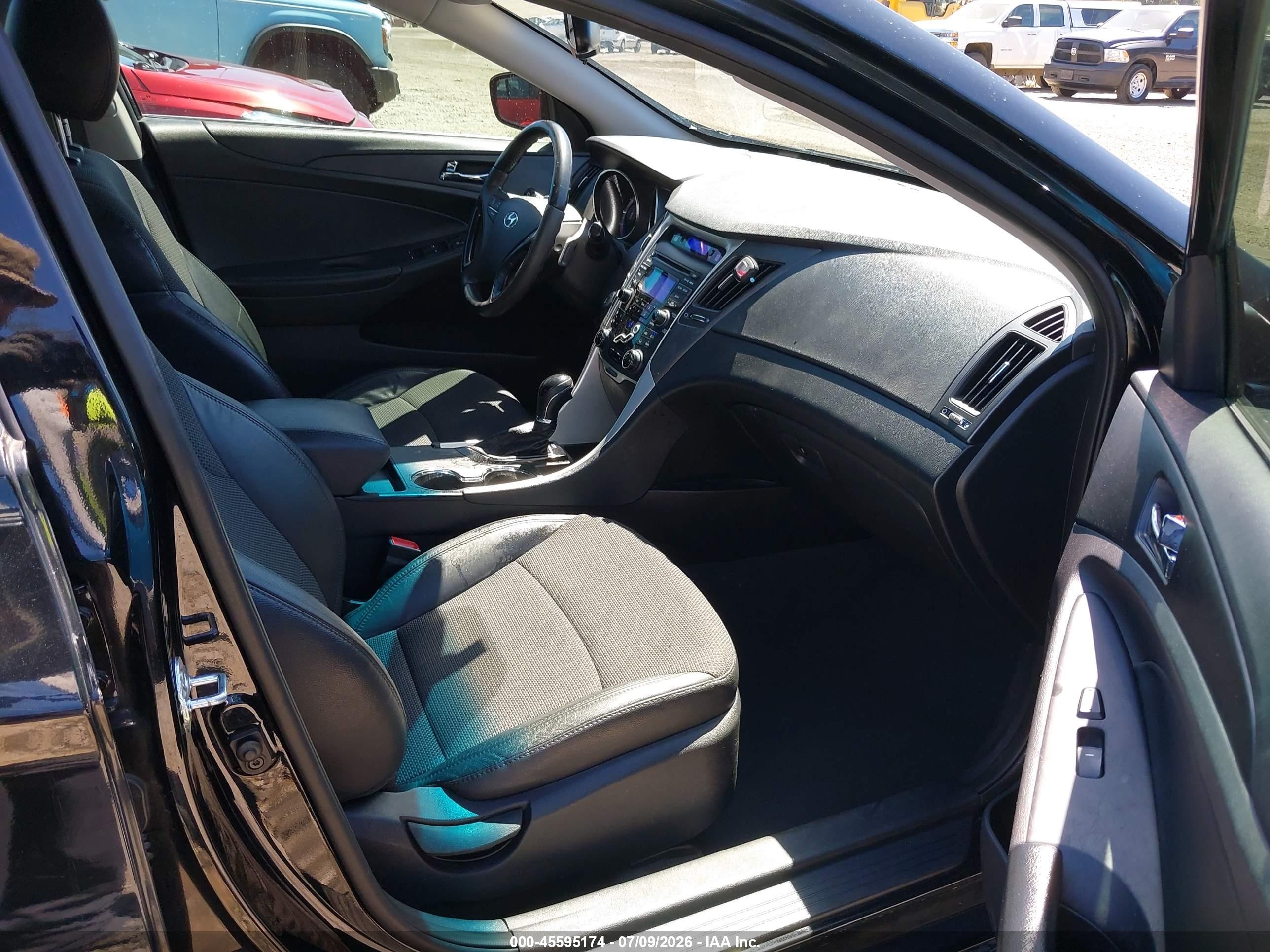2012 Hyundai Sonata Se 2.0t Black vin: 5NPEC4AB2CH426817