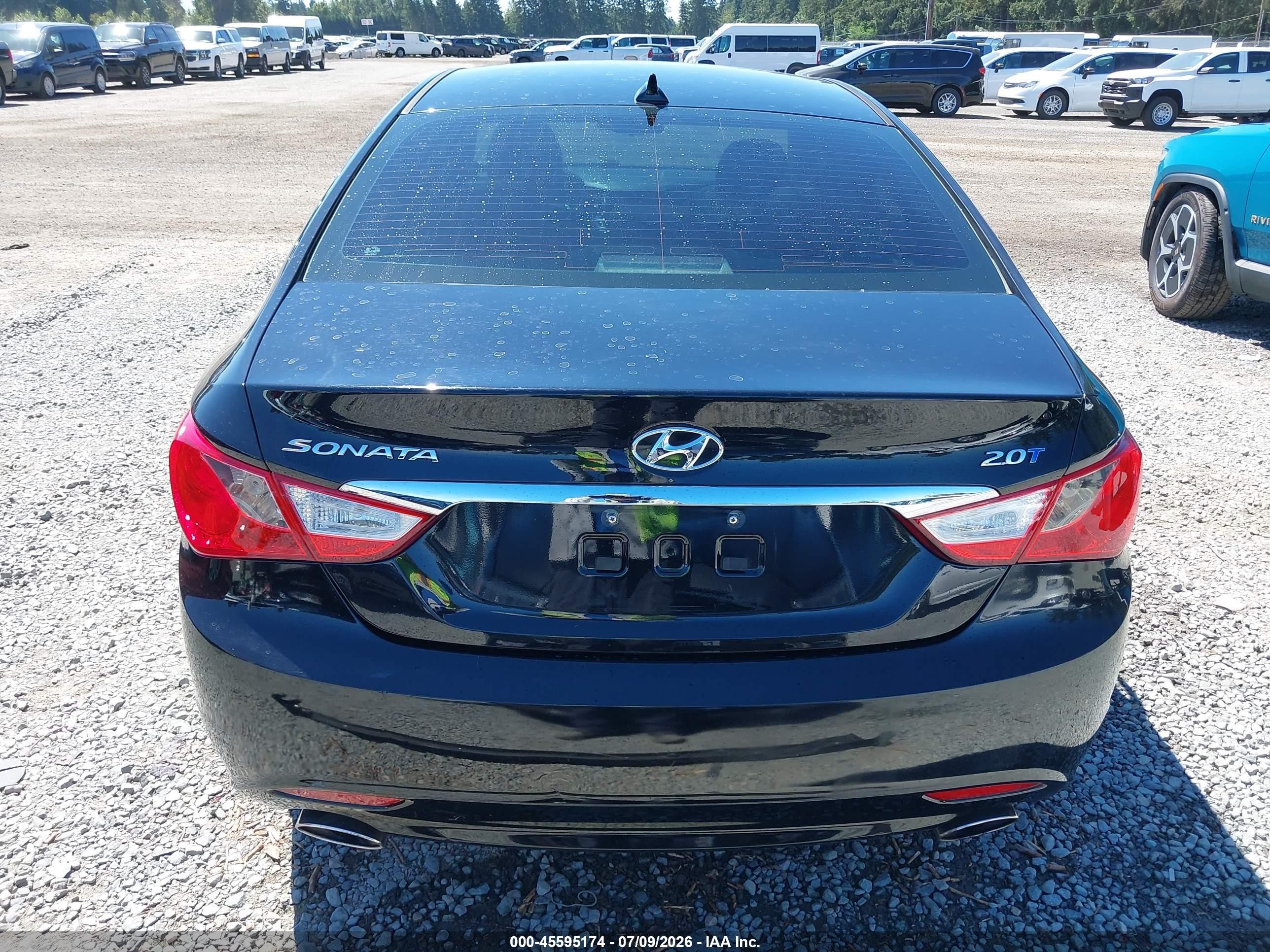 2012 Hyundai Sonata Se 2.0t Black vin: 5NPEC4AB2CH426817