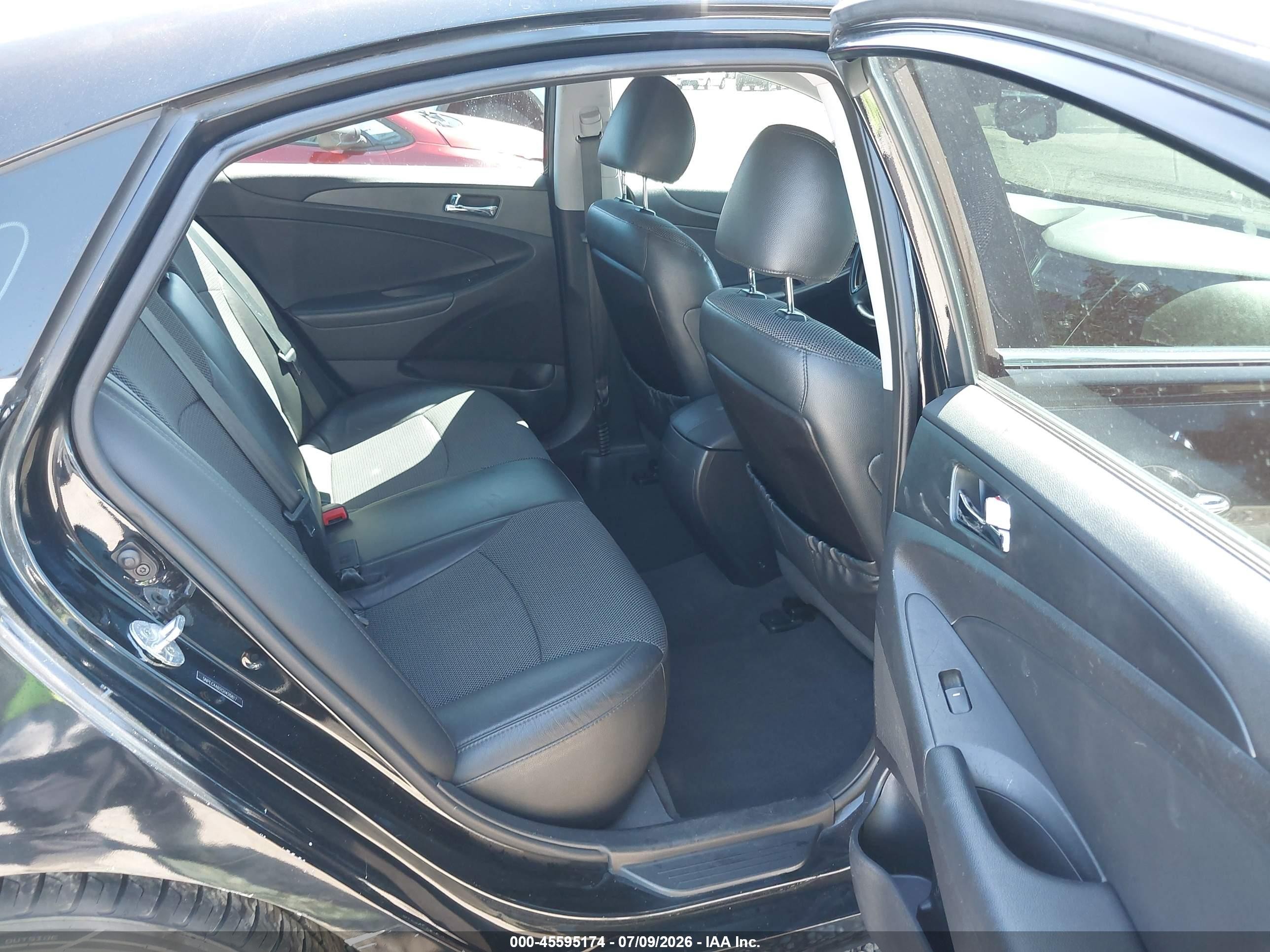 2012 Hyundai Sonata Se 2.0t Black vin: 5NPEC4AB2CH426817