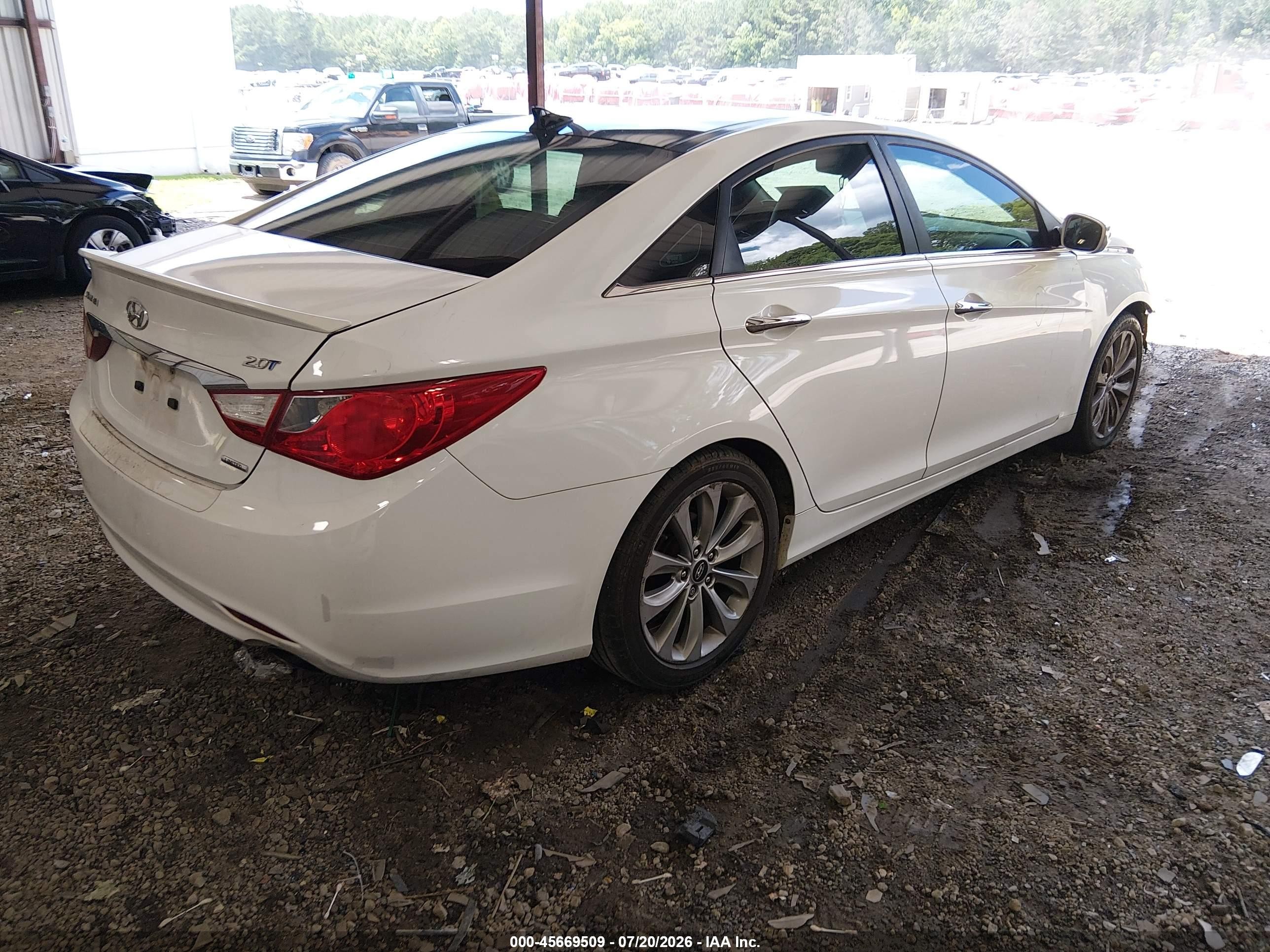 2012 Hyundai Sonata Limited 2.0t White vin: 5NPEC4AB2CH443052