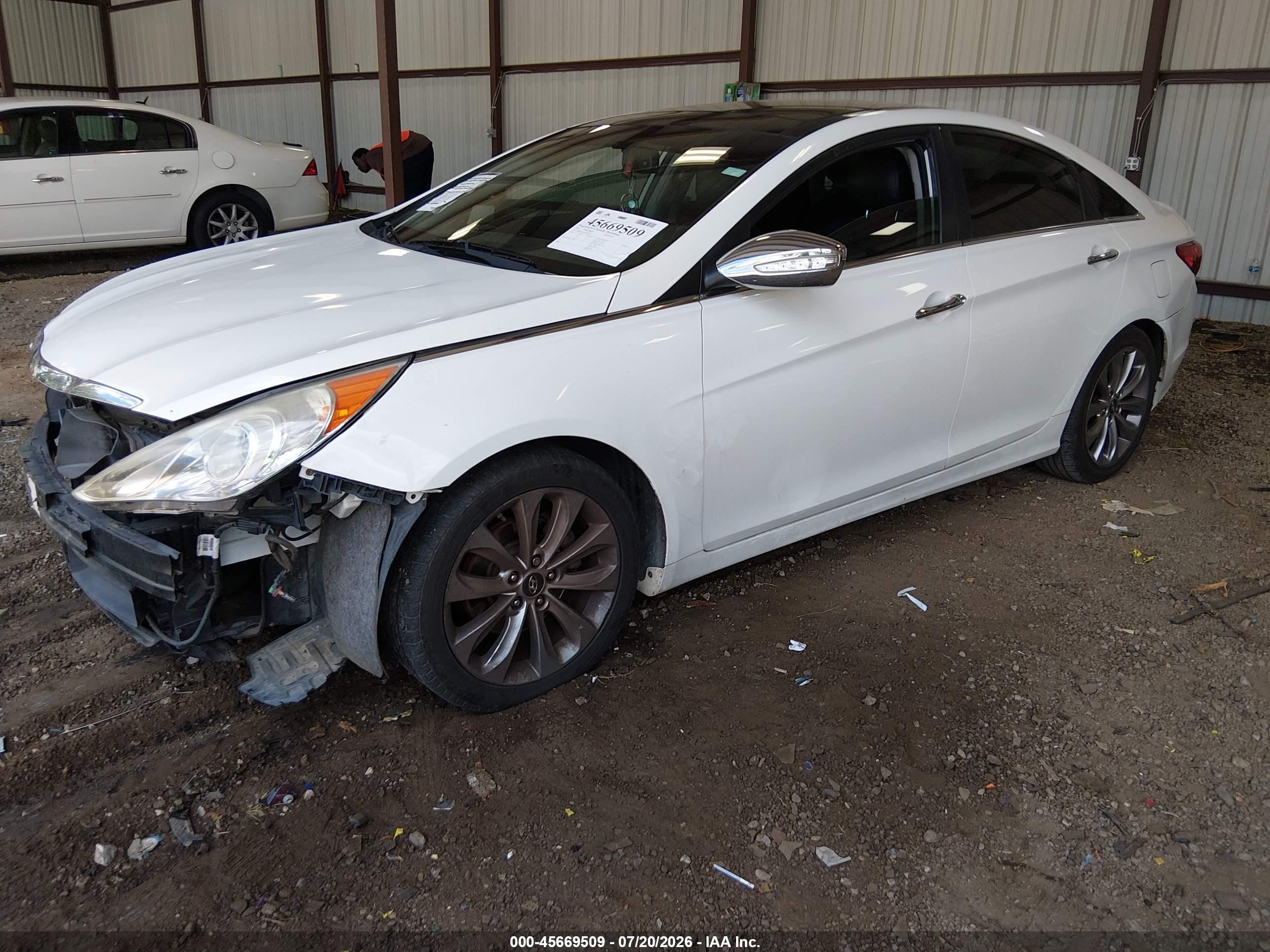 2012 Hyundai Sonata Limited 2.0t White vin: 5NPEC4AB2CH443052
