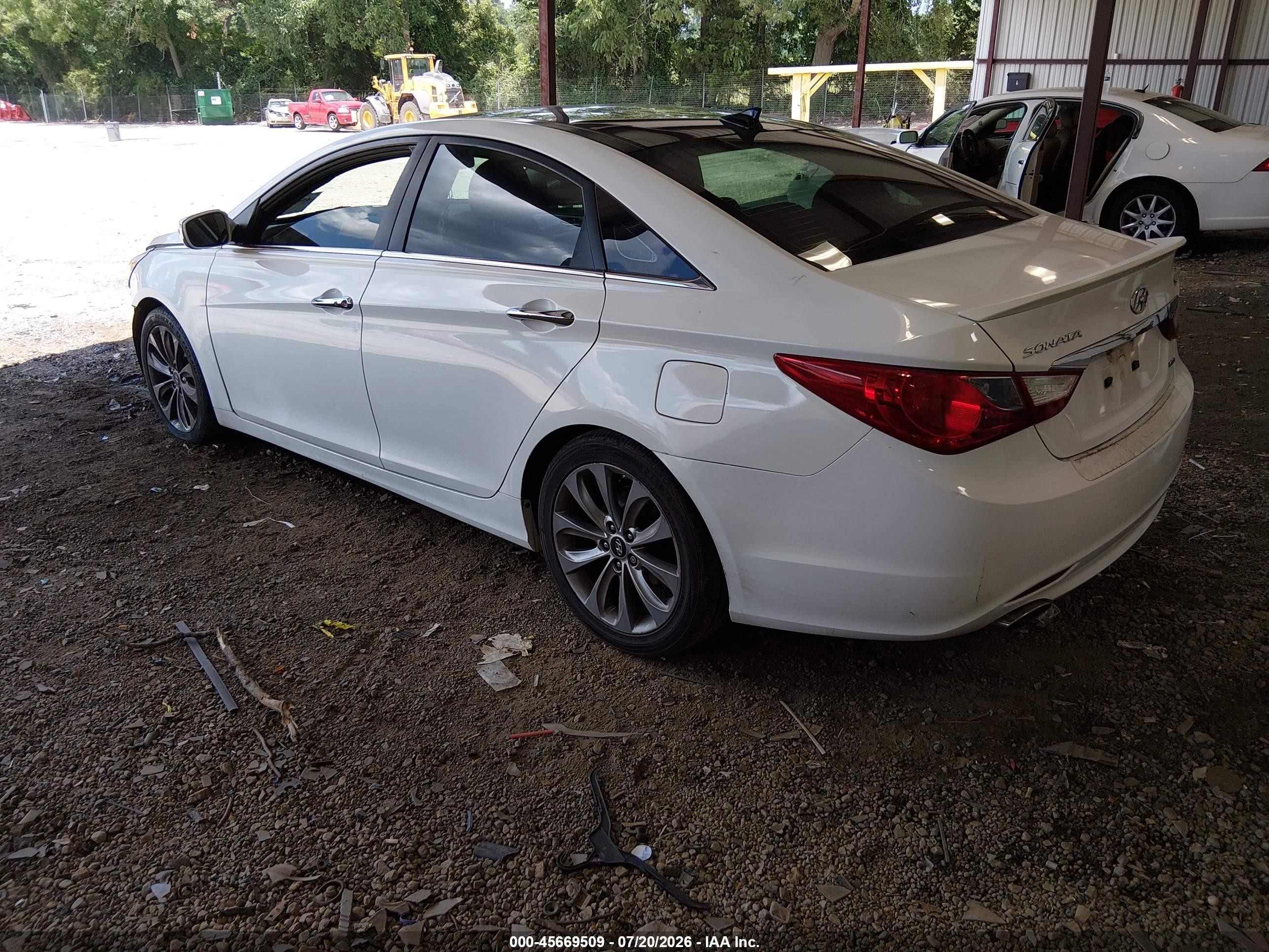 2012 Hyundai Sonata Limited 2.0t White vin: 5NPEC4AB2CH443052