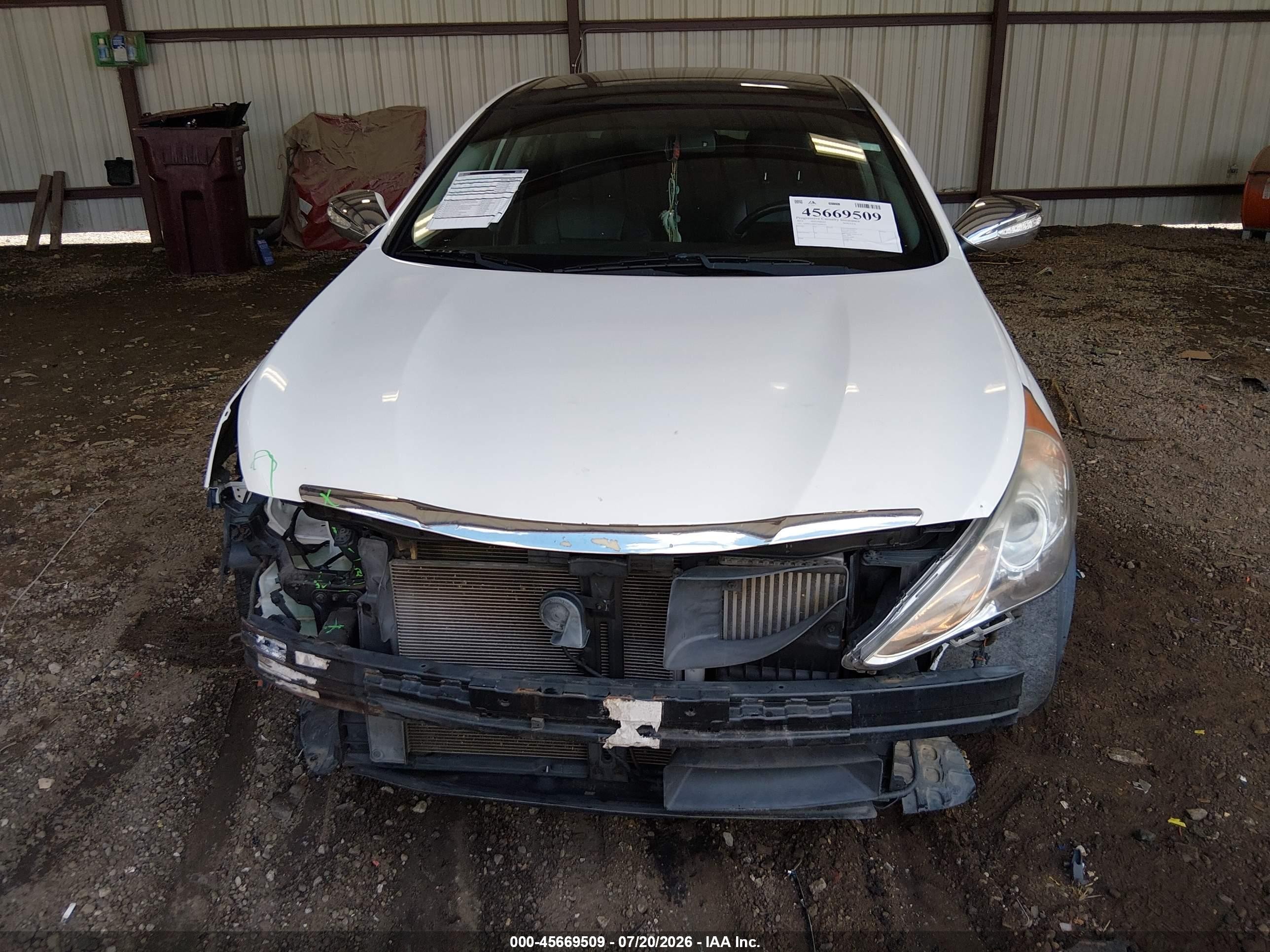 2012 Hyundai Sonata Limited 2.0t White vin: 5NPEC4AB2CH443052