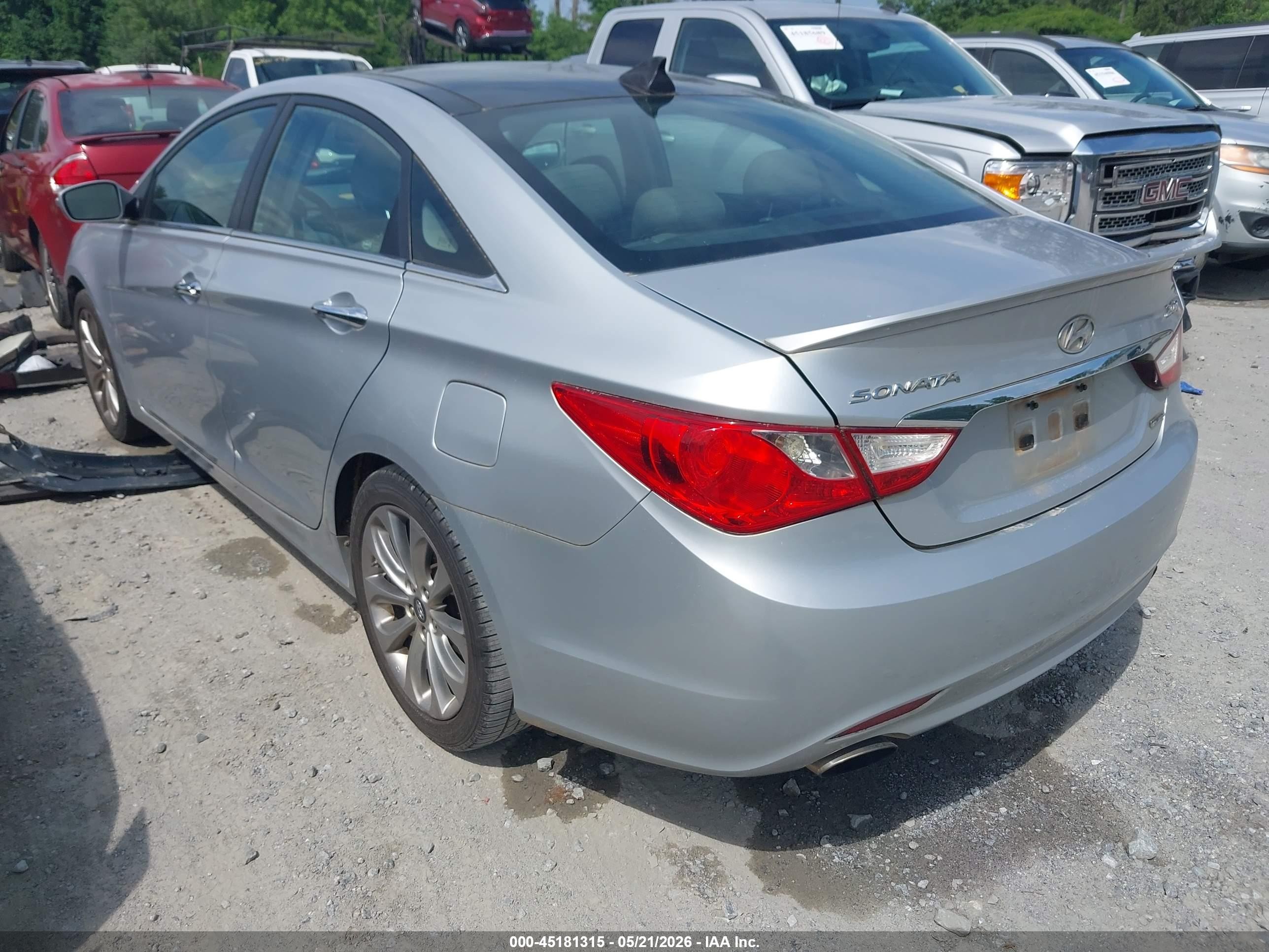 2012 Hyundai Sonata Limited 2.0t Silver vin: 5NPEC4AB2CH491747