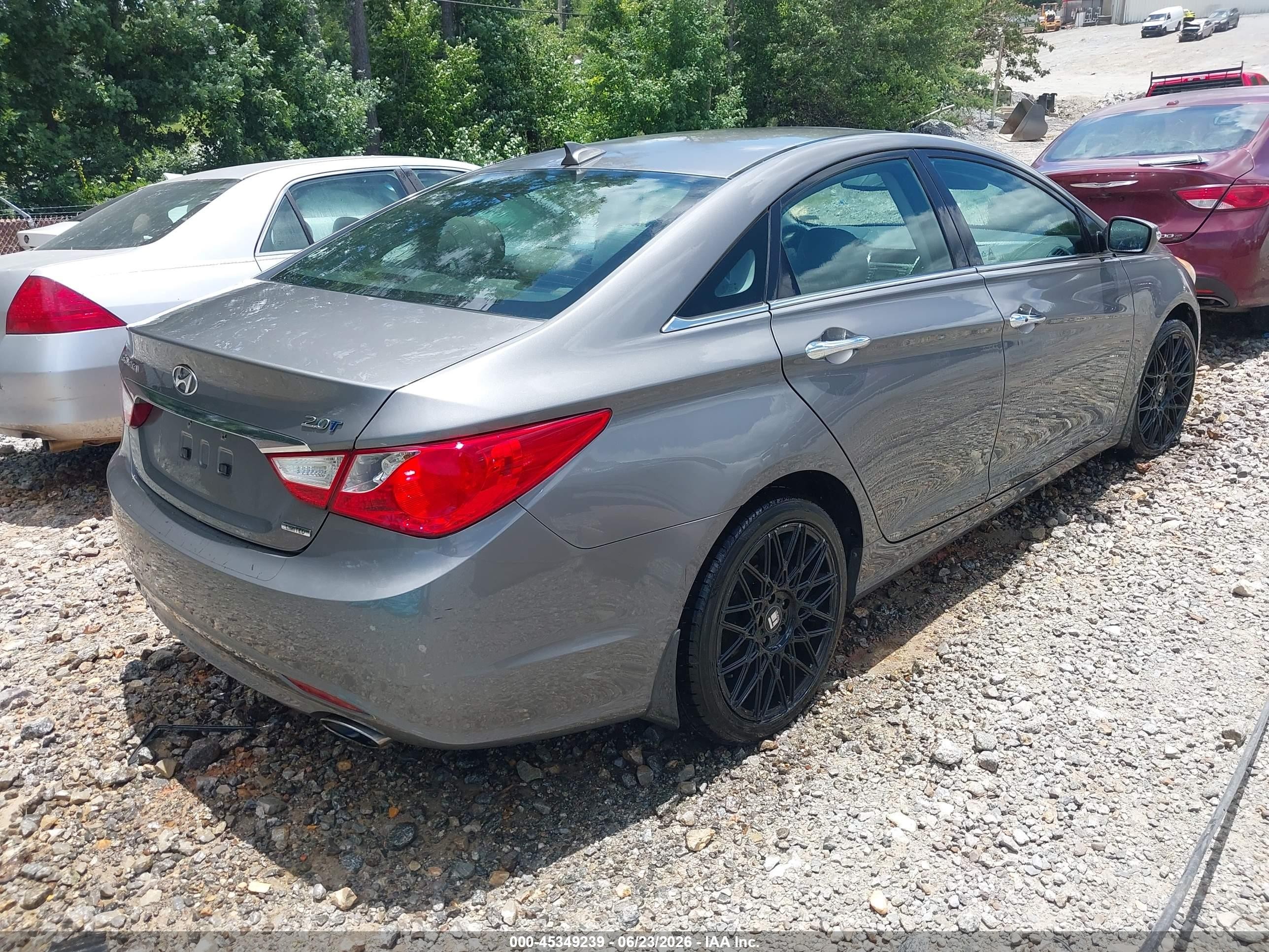 2013 Hyundai Sonata Limited 2.0t Gray vin: 5NPEC4AB2DH617218