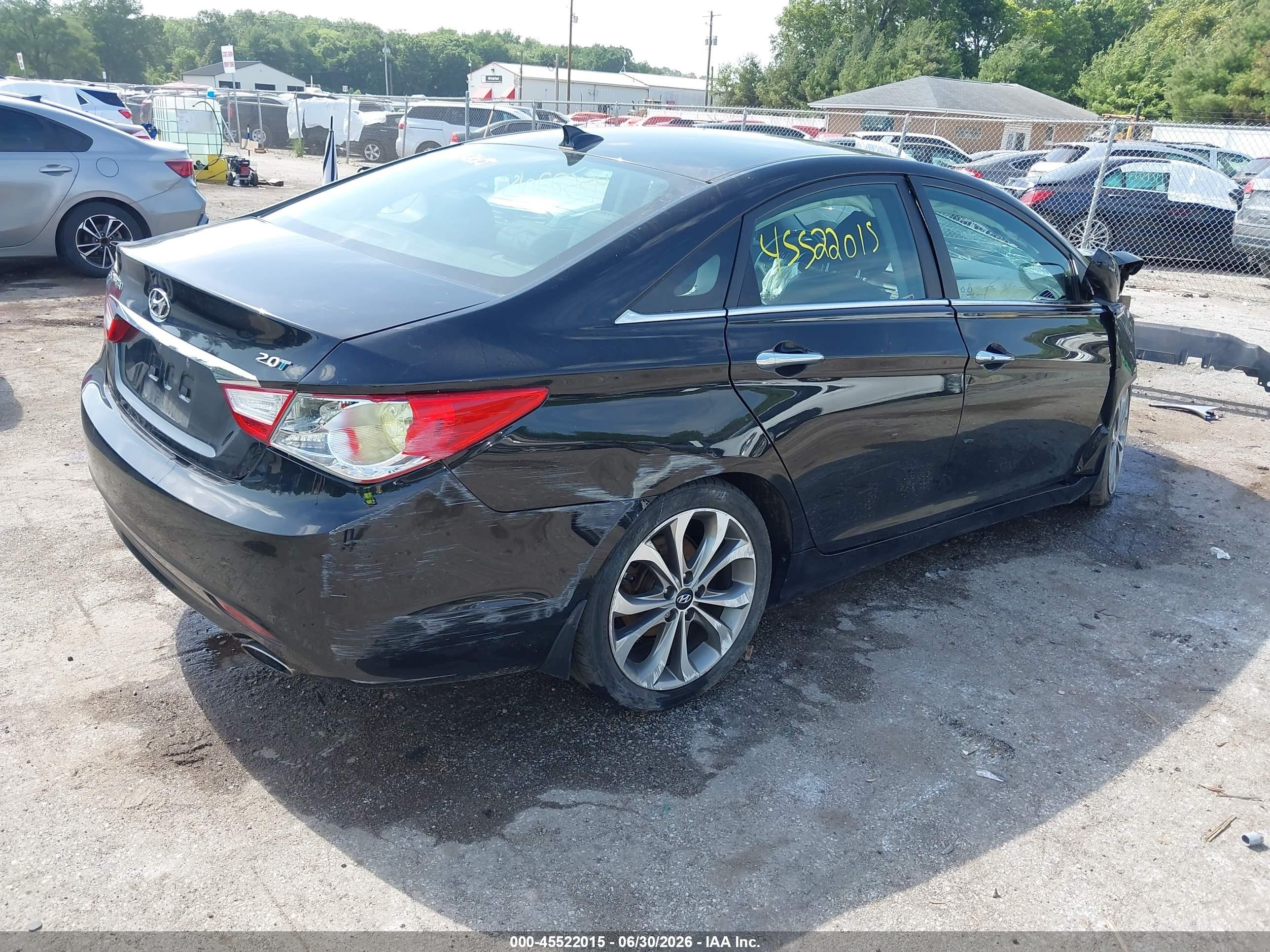 2013 Hyundai Sonata Se 2.0t Black vin: 5NPEC4AB2DH775297