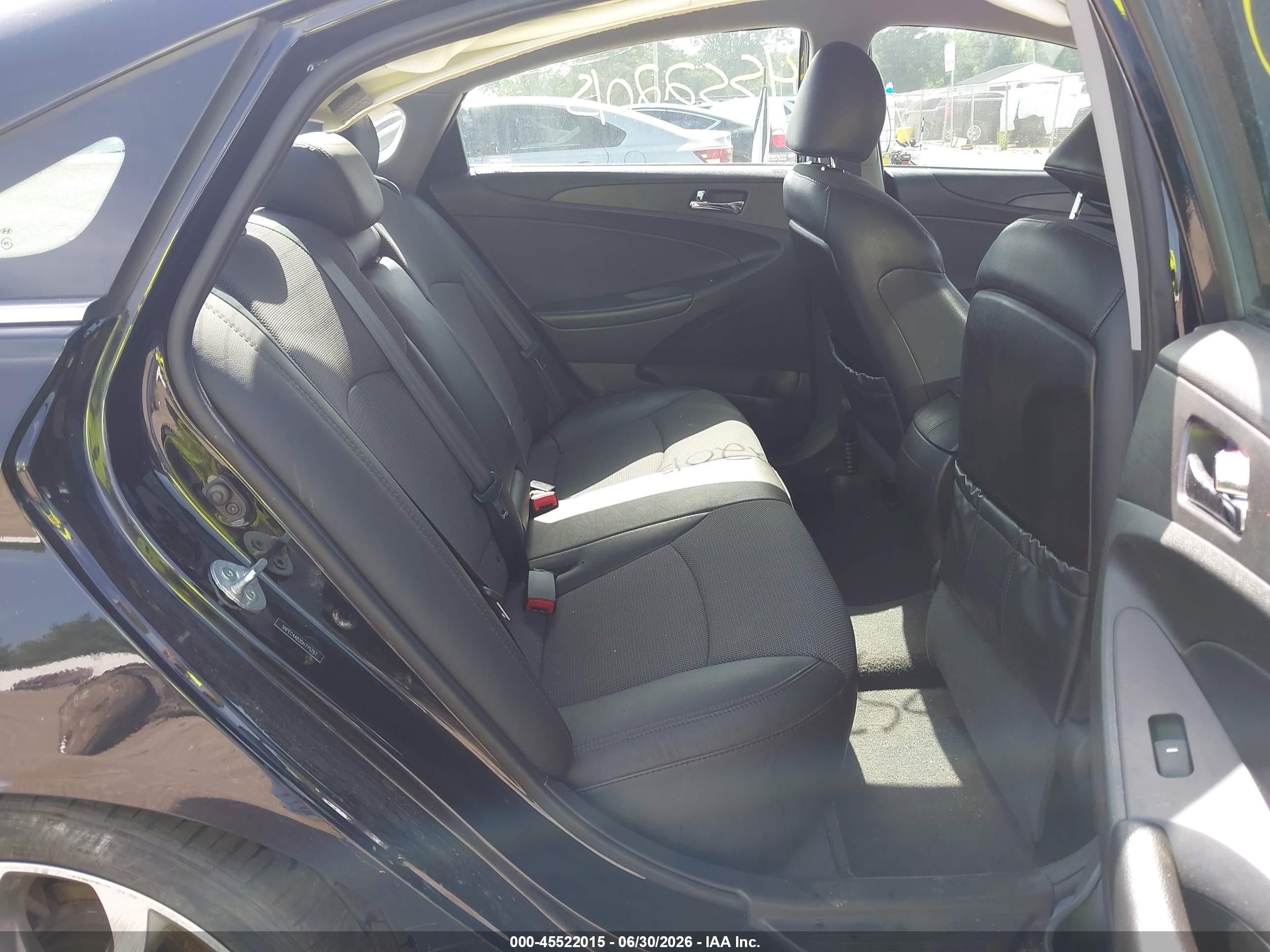 2013 Hyundai Sonata Se 2.0t Black vin: 5NPEC4AB2DH775297