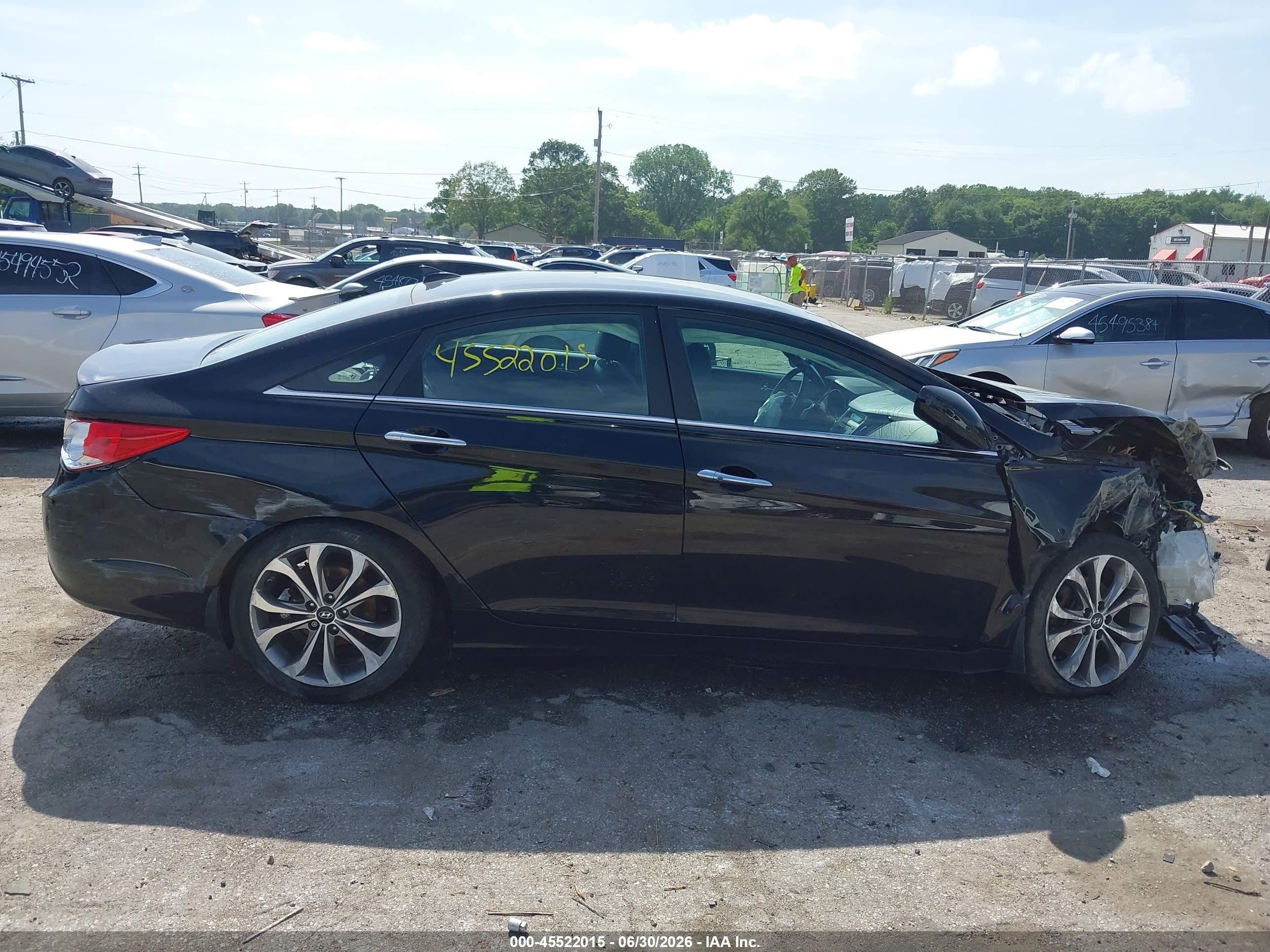 2013 Hyundai Sonata Se 2.0t Black vin: 5NPEC4AB2DH775297