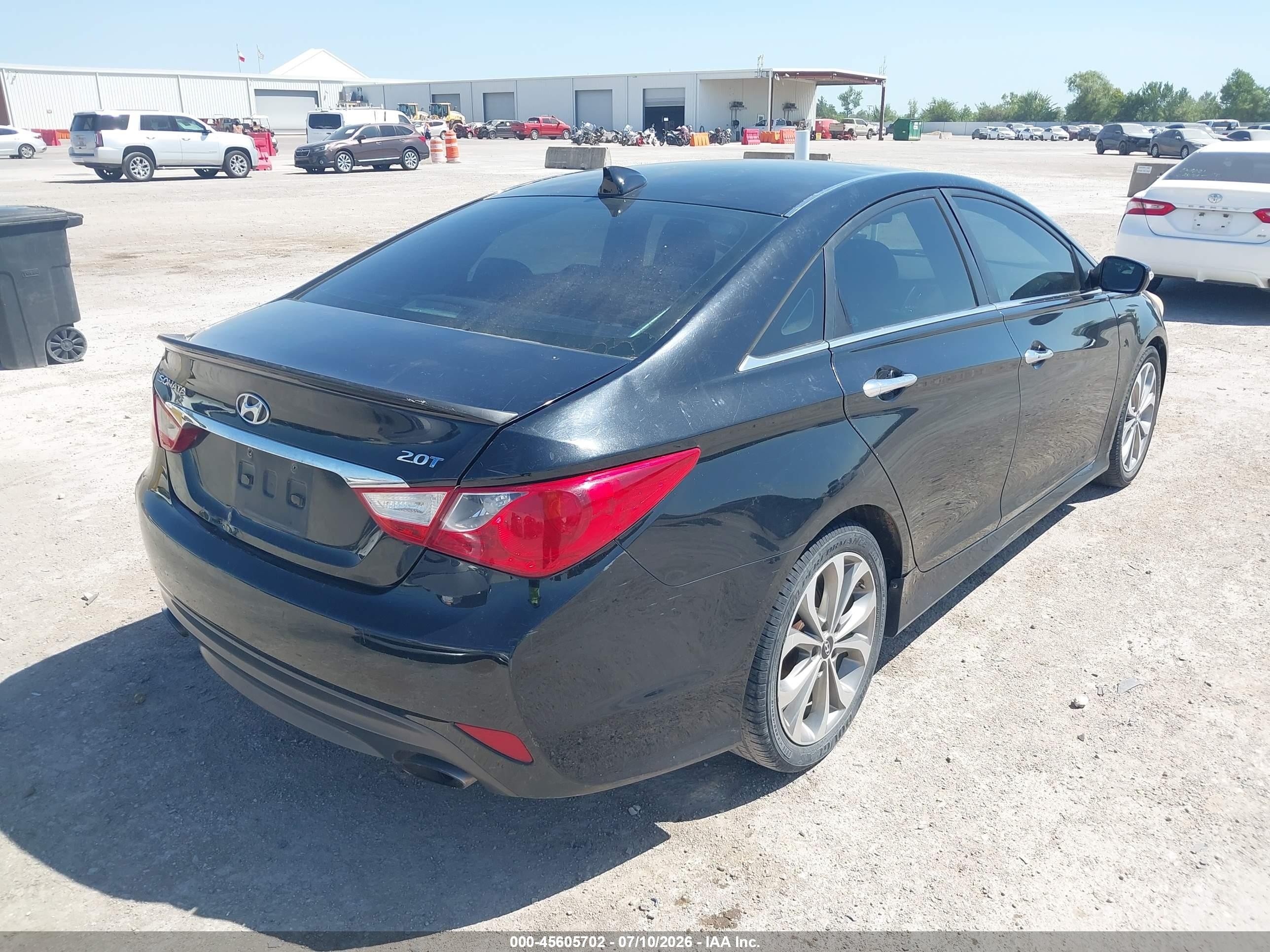 2014 Hyundai Sonata Se 2.0t Black vin: 5NPEC4AB2EH827559