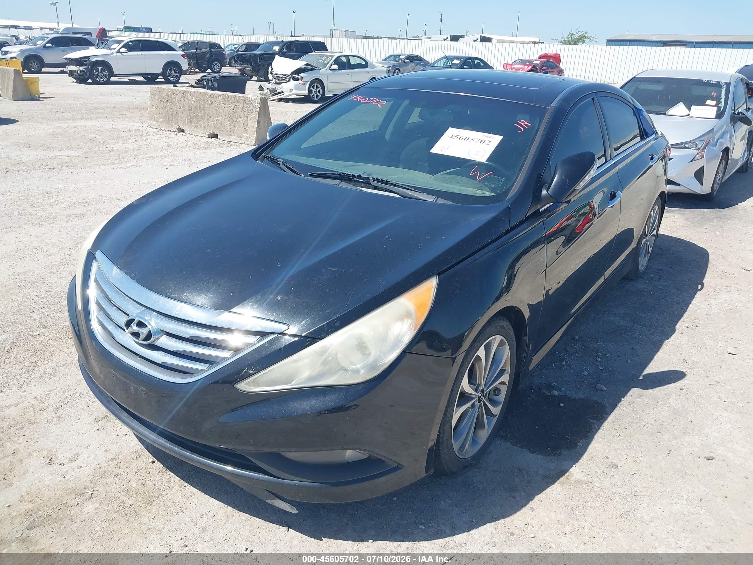 2014 Hyundai Sonata Se 2.0t Black vin: 5NPEC4AB2EH827559