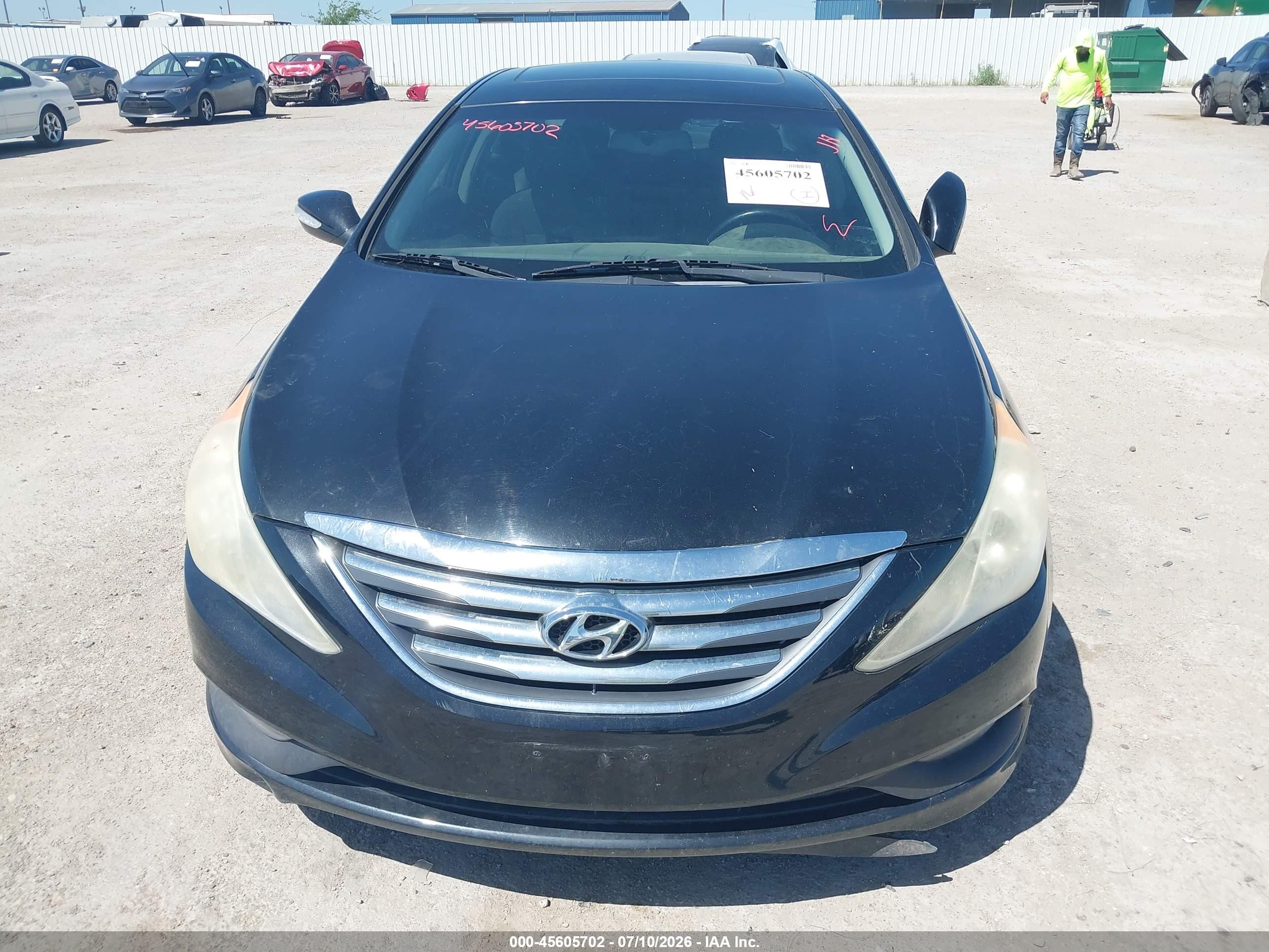 2014 Hyundai Sonata Se 2.0t Black vin: 5NPEC4AB2EH827559