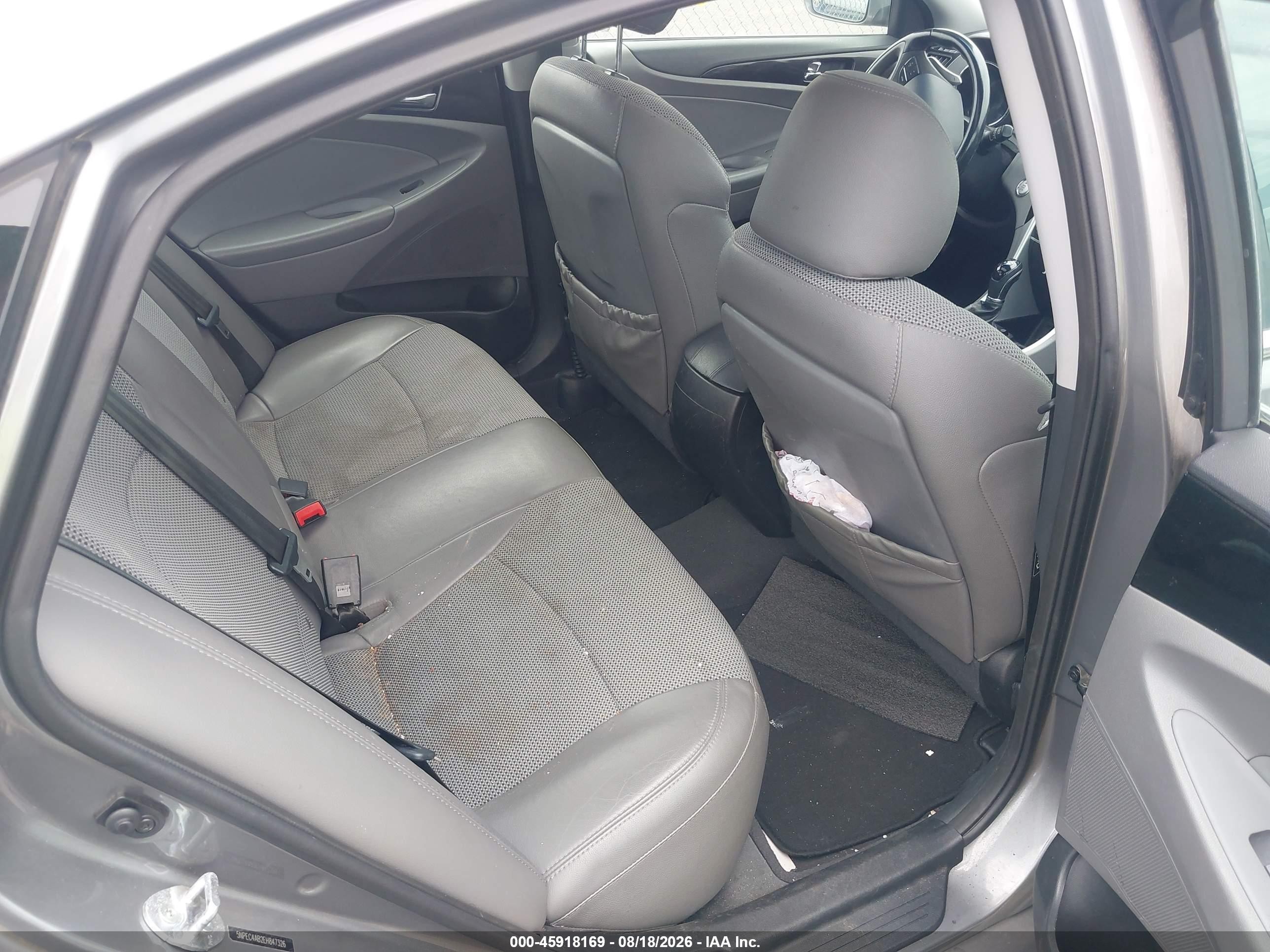 2014 Hyundai Sonata Se 2.0t Gray vin: 5NPEC4AB2EH847326