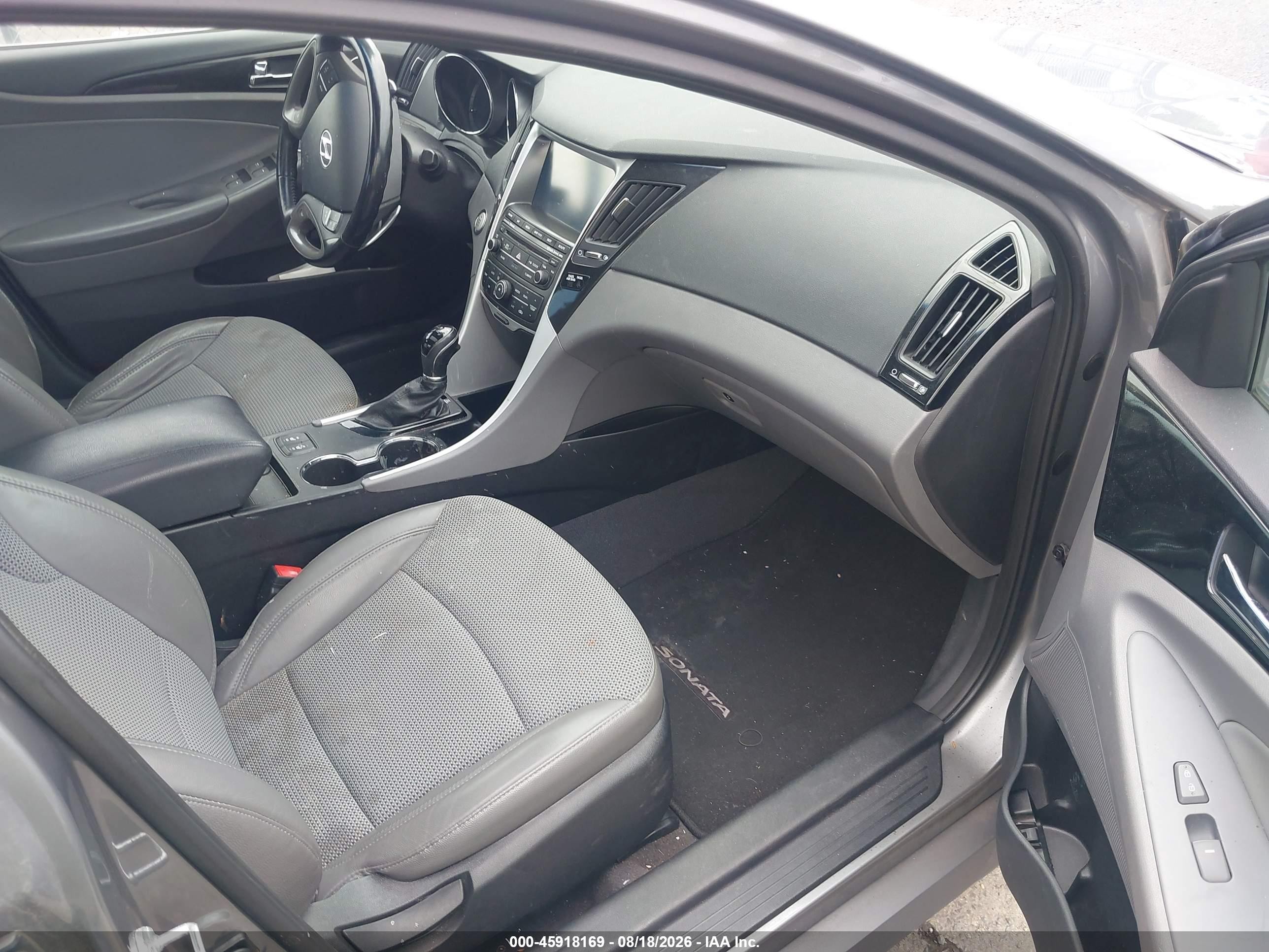 2014 Hyundai Sonata Se 2.0t Gray vin: 5NPEC4AB2EH847326