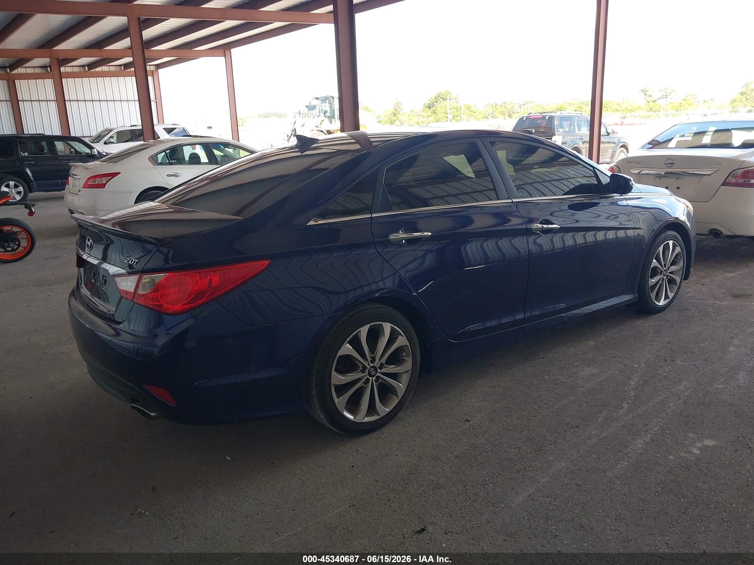 2014 Hyundai Sonata Se 2.0t Blue vin: 5NPEC4AB2EH851506