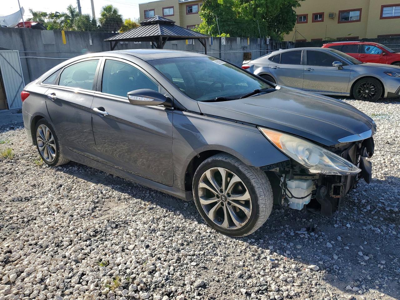 2014 Hyundai Sonata Se 2.0t Gray vin: 5NPEC4AB2EH872825