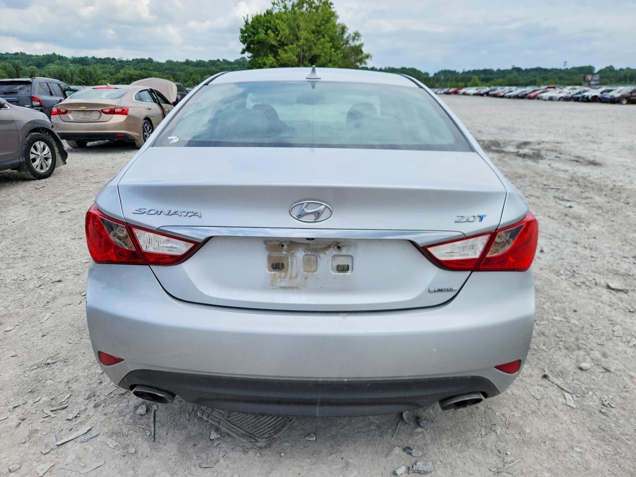 2014 Hyundai Sonata Limited 2.0t Silver vin: 5NPEC4AB2EH895375
