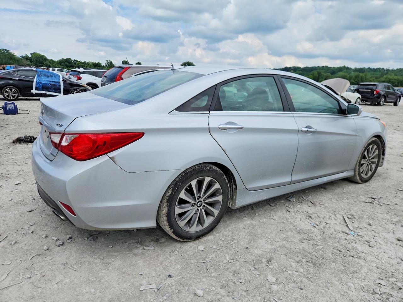 2014 Hyundai Sonata Limited 2.0t Silver vin: 5NPEC4AB2EH895375