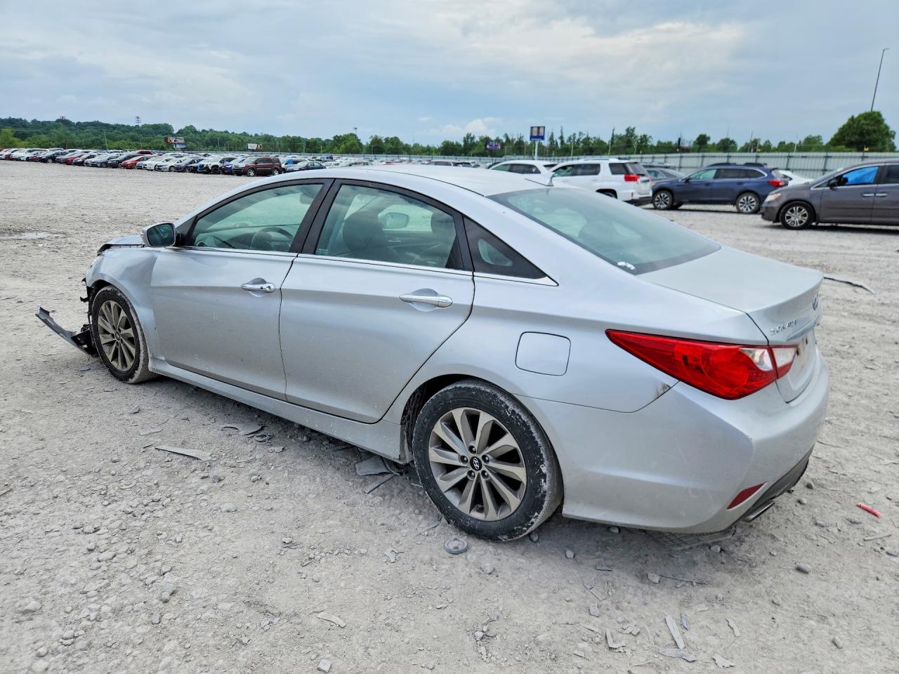 2014 Hyundai Sonata Limited 2.0t Silver vin: 5NPEC4AB2EH895375
