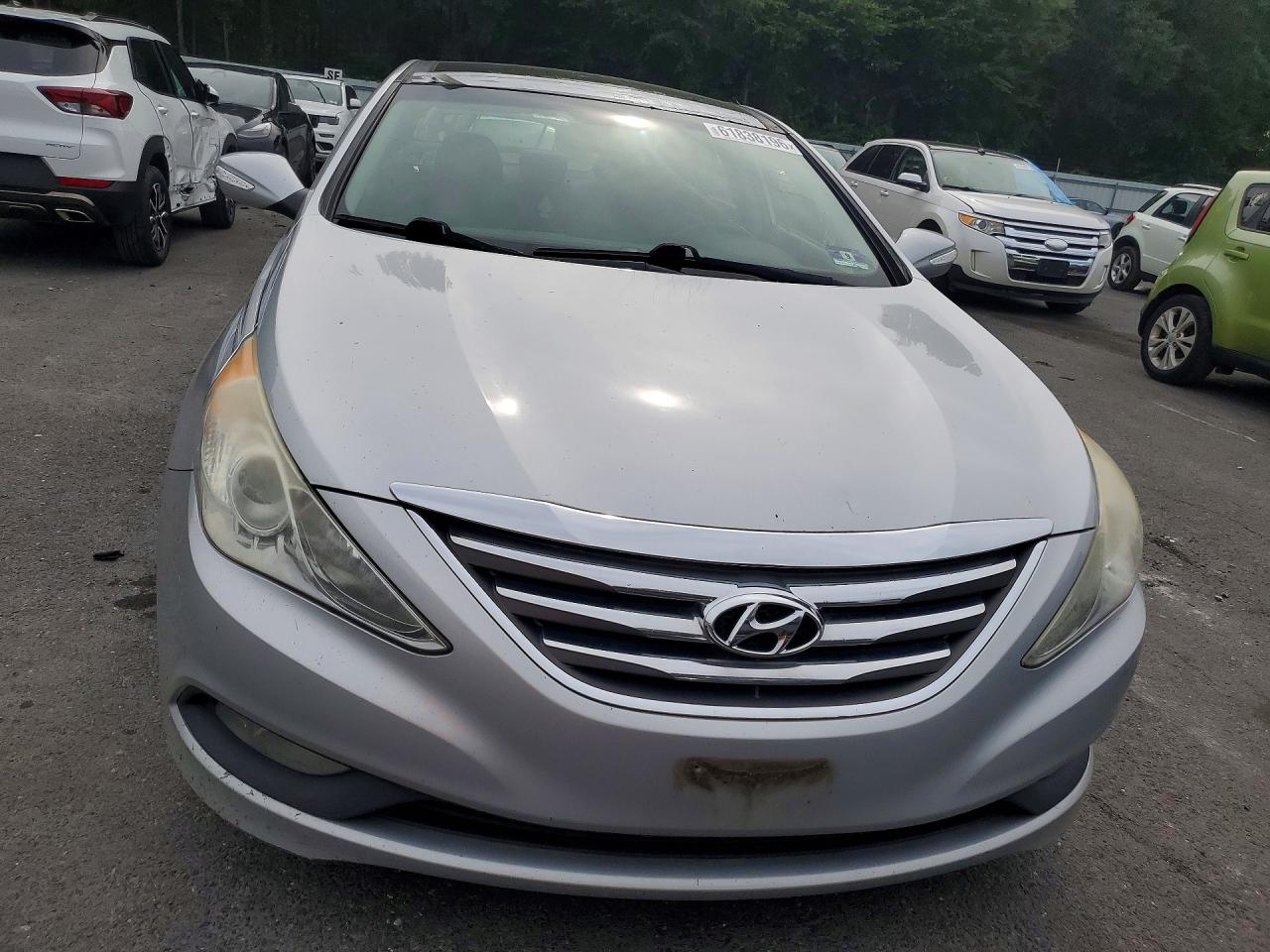 2014 Hyundai Sonata Limited 2.0t Серебряный vin: 5NPEC4AB2EH896638