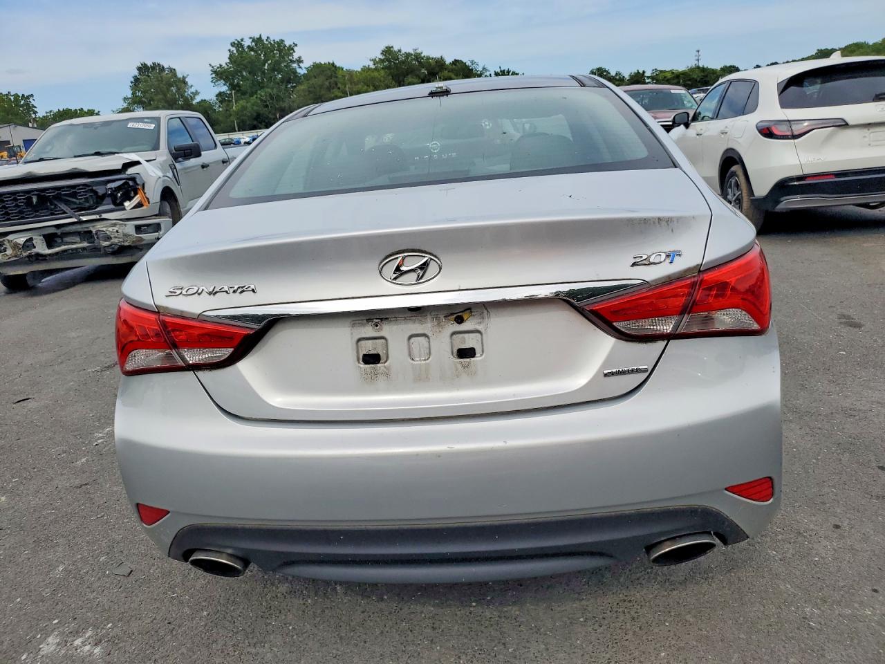2014 Hyundai Sonata Limited 2.0t Серебряный vin: 5NPEC4AB2EH896638