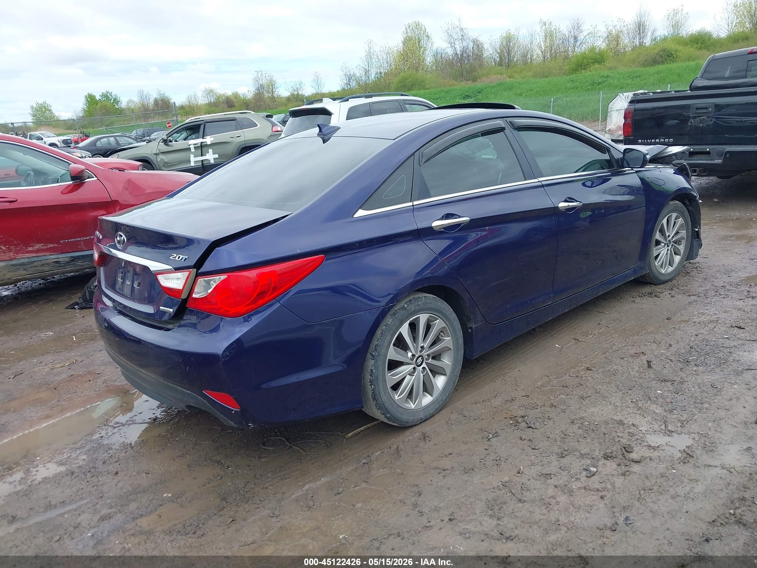 2014 Hyundai Sonata Limited 2.0t Purple vin: 5NPEC4AB2EH936247