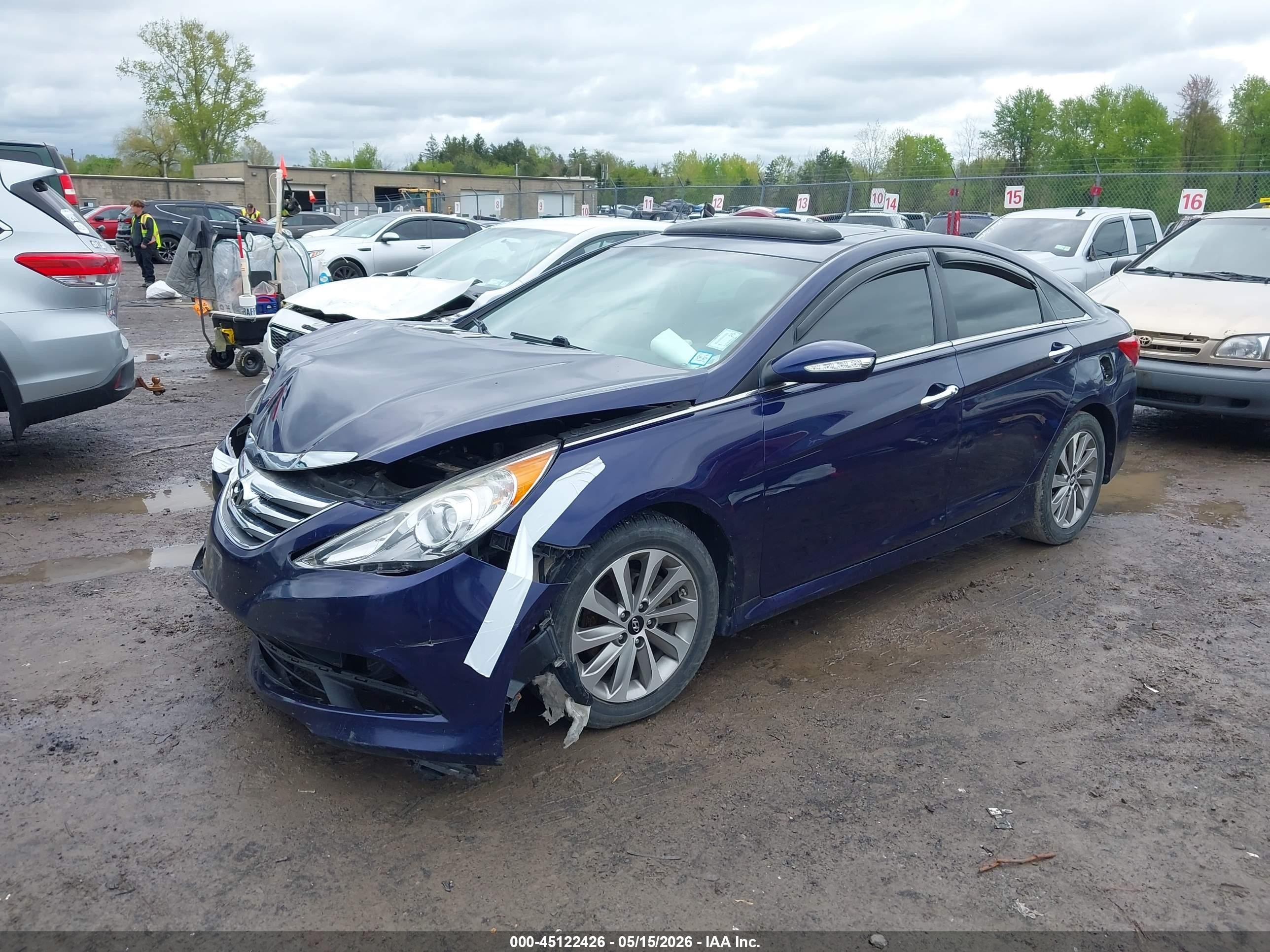 2014 Hyundai Sonata Limited 2.0t Purple vin: 5NPEC4AB2EH936247