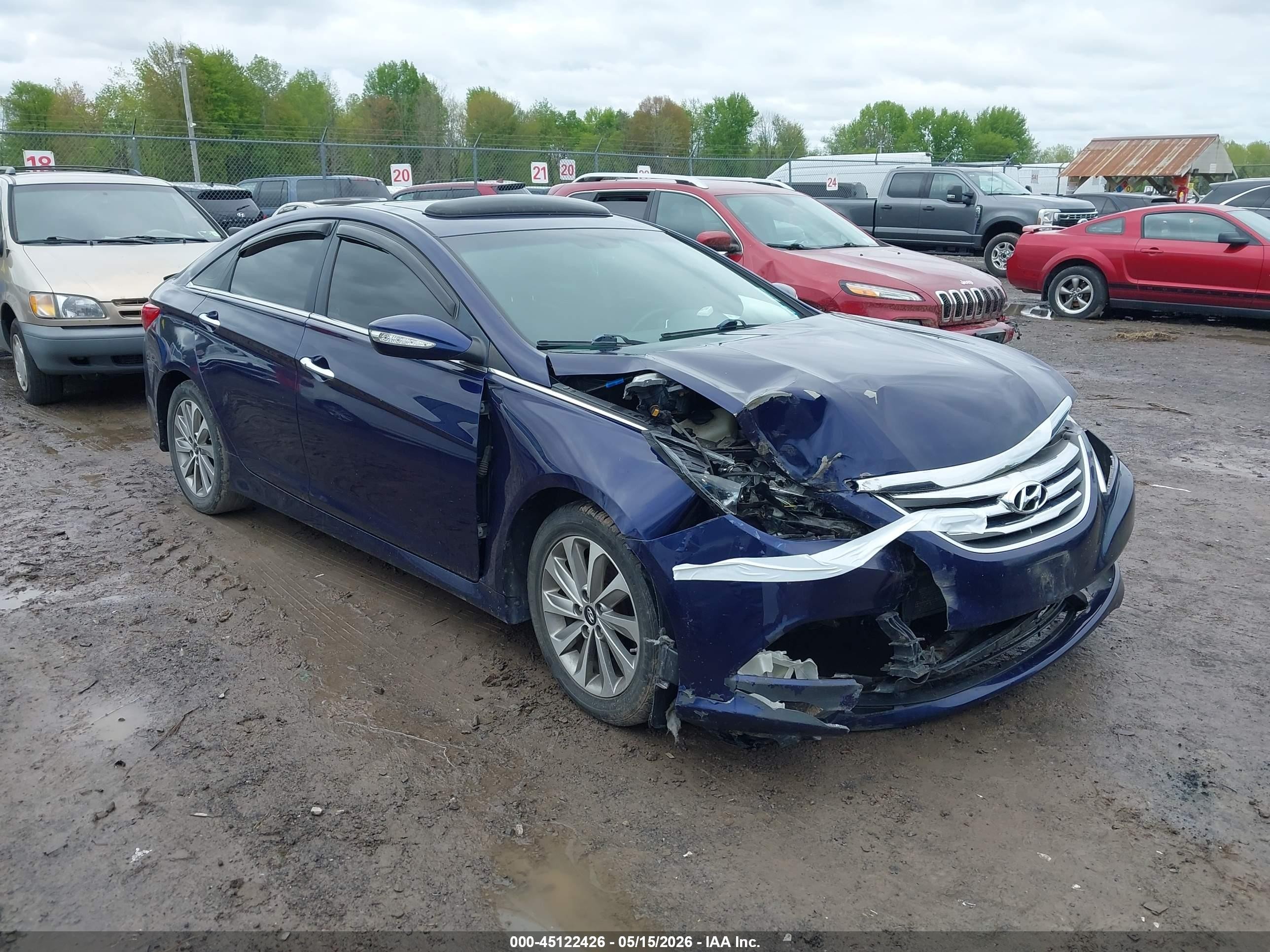 2014 Hyundai Sonata Limited 2.0t Purple vin: 5NPEC4AB2EH936247