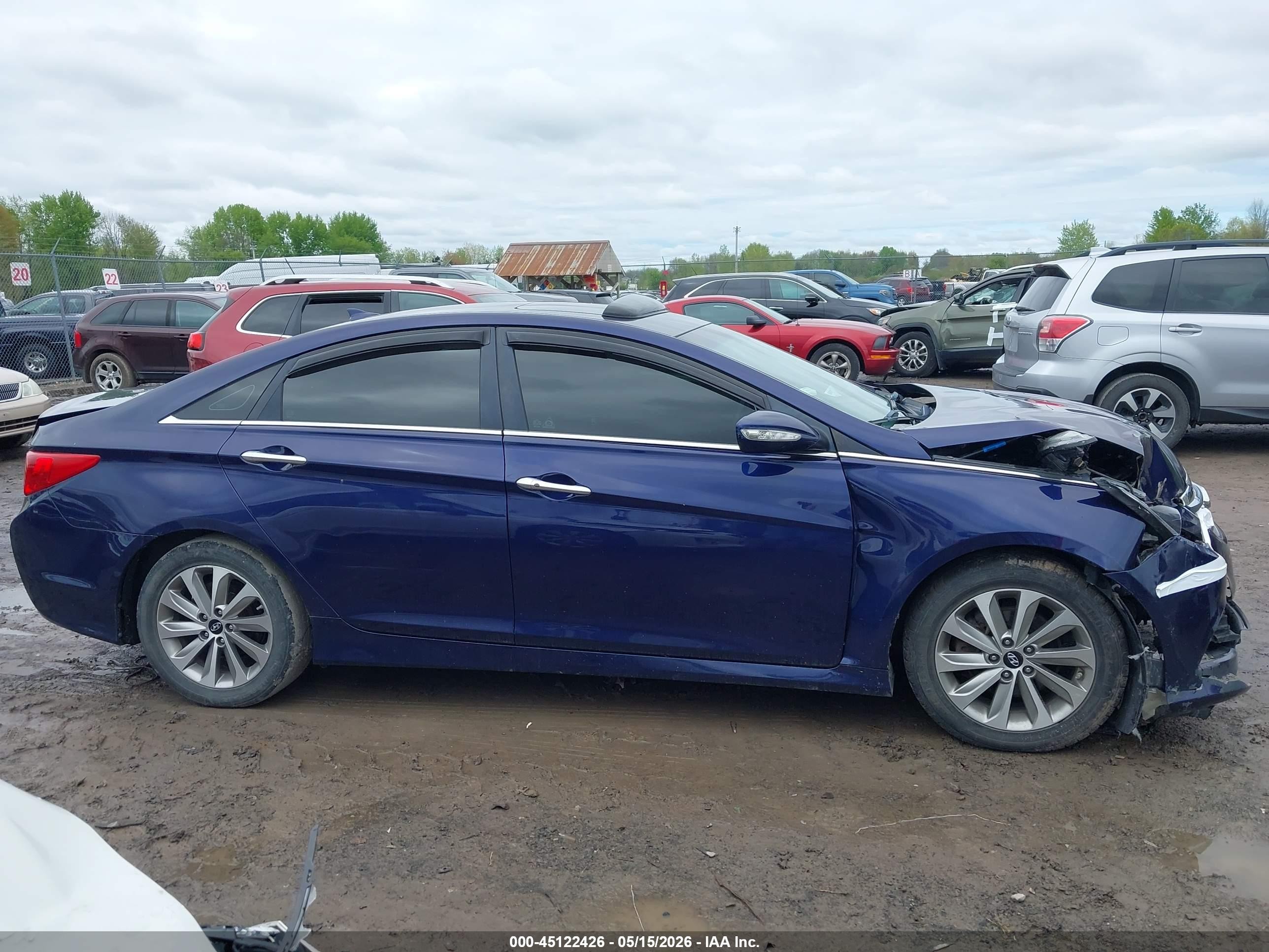 2014 Hyundai Sonata Limited 2.0t Purple vin: 5NPEC4AB2EH936247