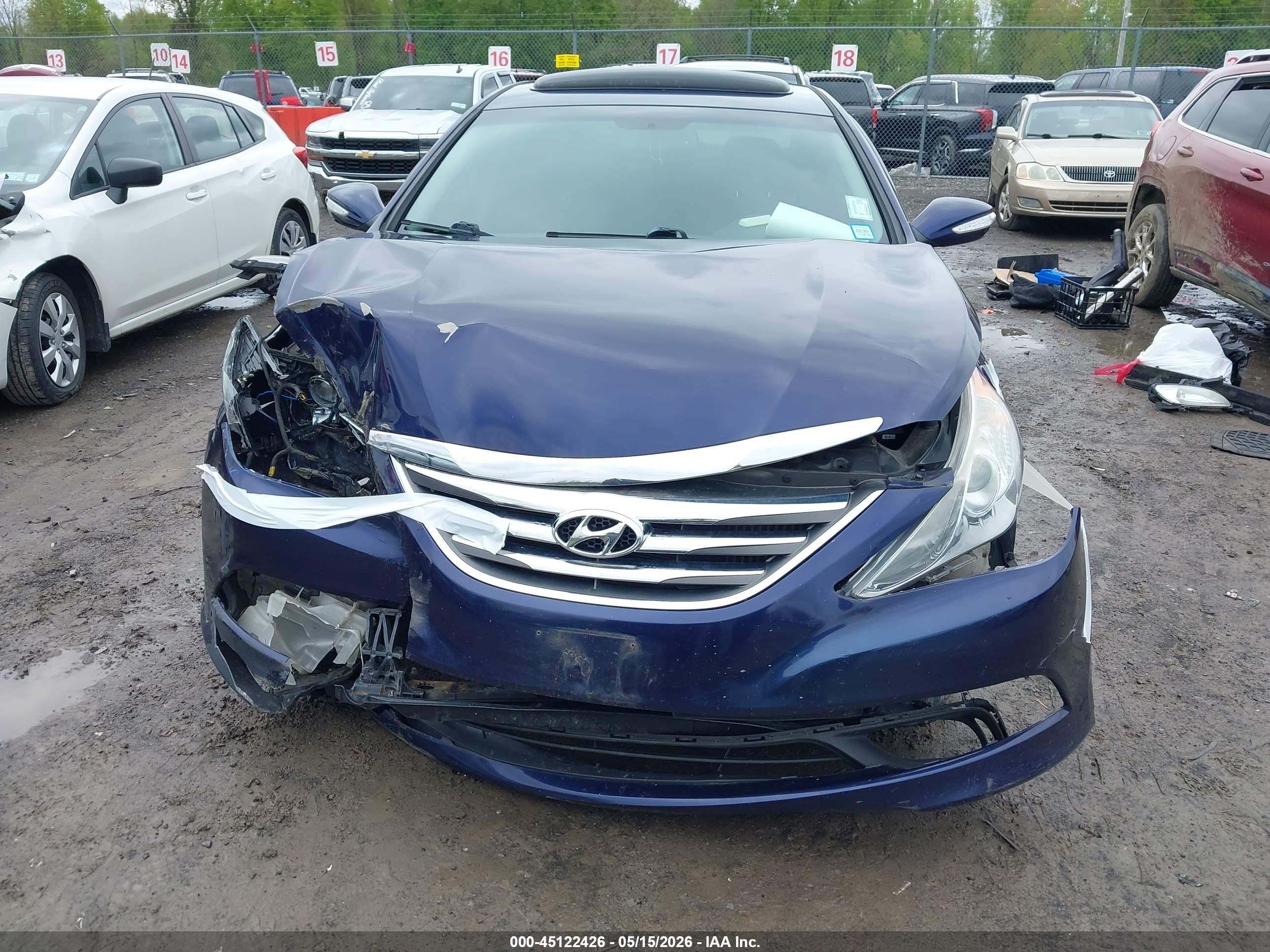 2014 Hyundai Sonata Limited 2.0t Purple vin: 5NPEC4AB2EH936247