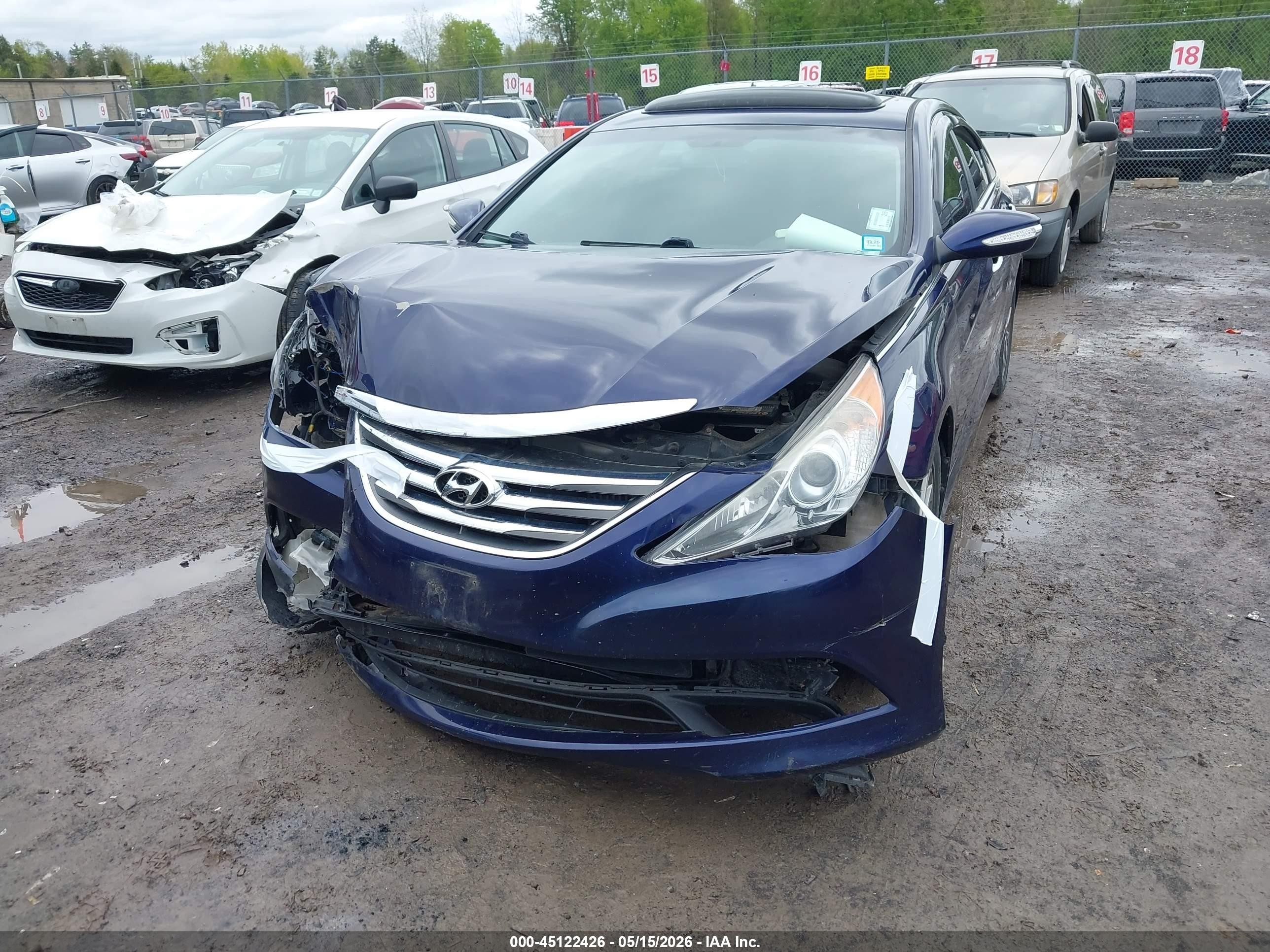 2014 Hyundai Sonata Limited 2.0t Purple vin: 5NPEC4AB2EH936247