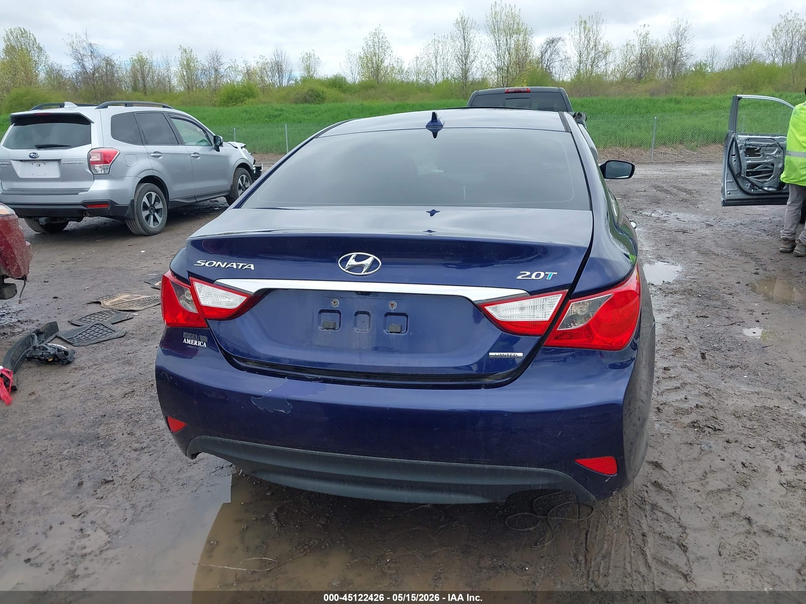 2014 Hyundai Sonata Limited 2.0t Purple vin: 5NPEC4AB2EH936247