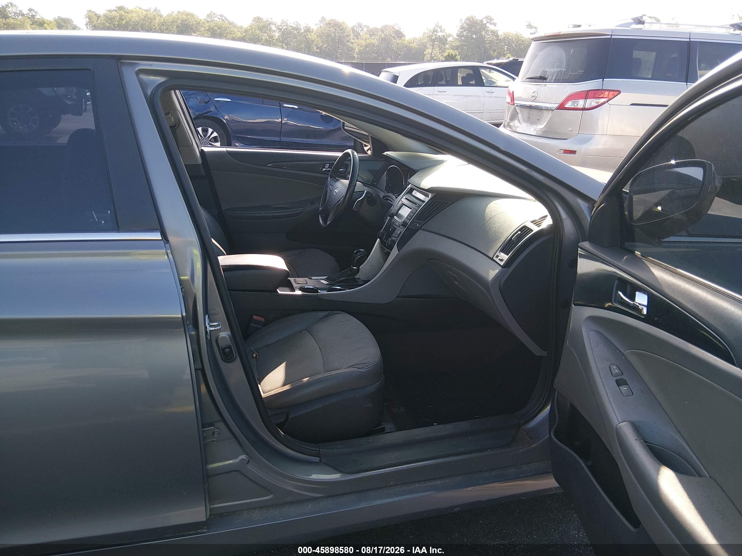 2014 Hyundai Sonata Se 2.0t Gray vin: 5NPEC4AB2EH943005