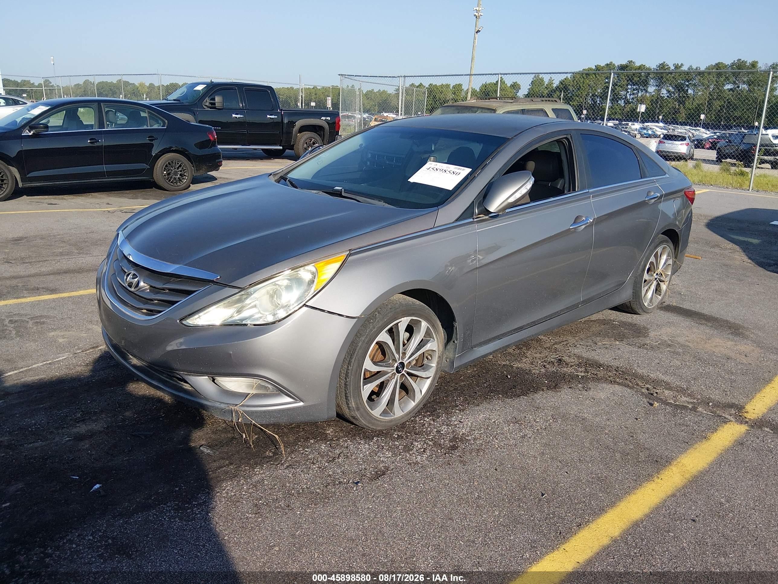 2014 Hyundai Sonata Se 2.0t Gray vin: 5NPEC4AB2EH943005