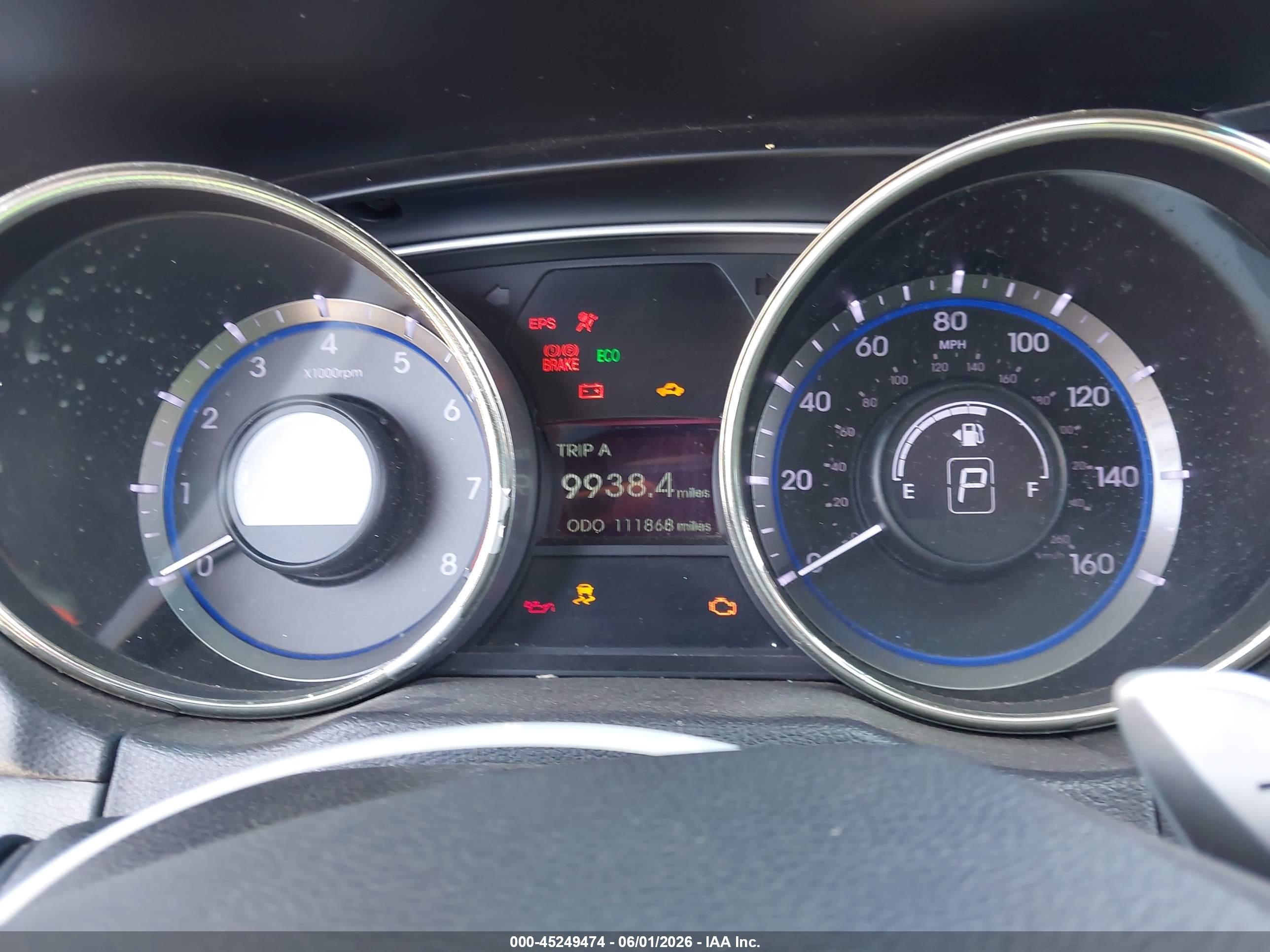 2011 Hyundai Sonata Se 2.0t Blue vin: 5NPEC4AB3BH208979