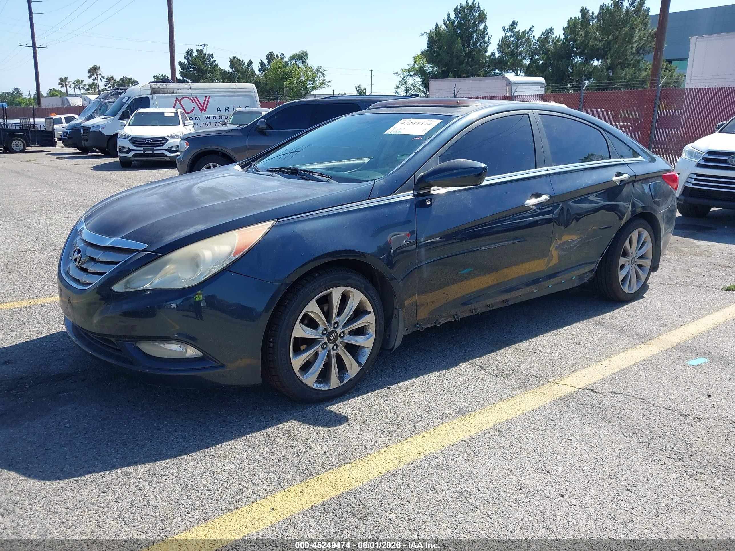 2011 Hyundai Sonata Se 2.0t Blue vin: 5NPEC4AB3BH208979