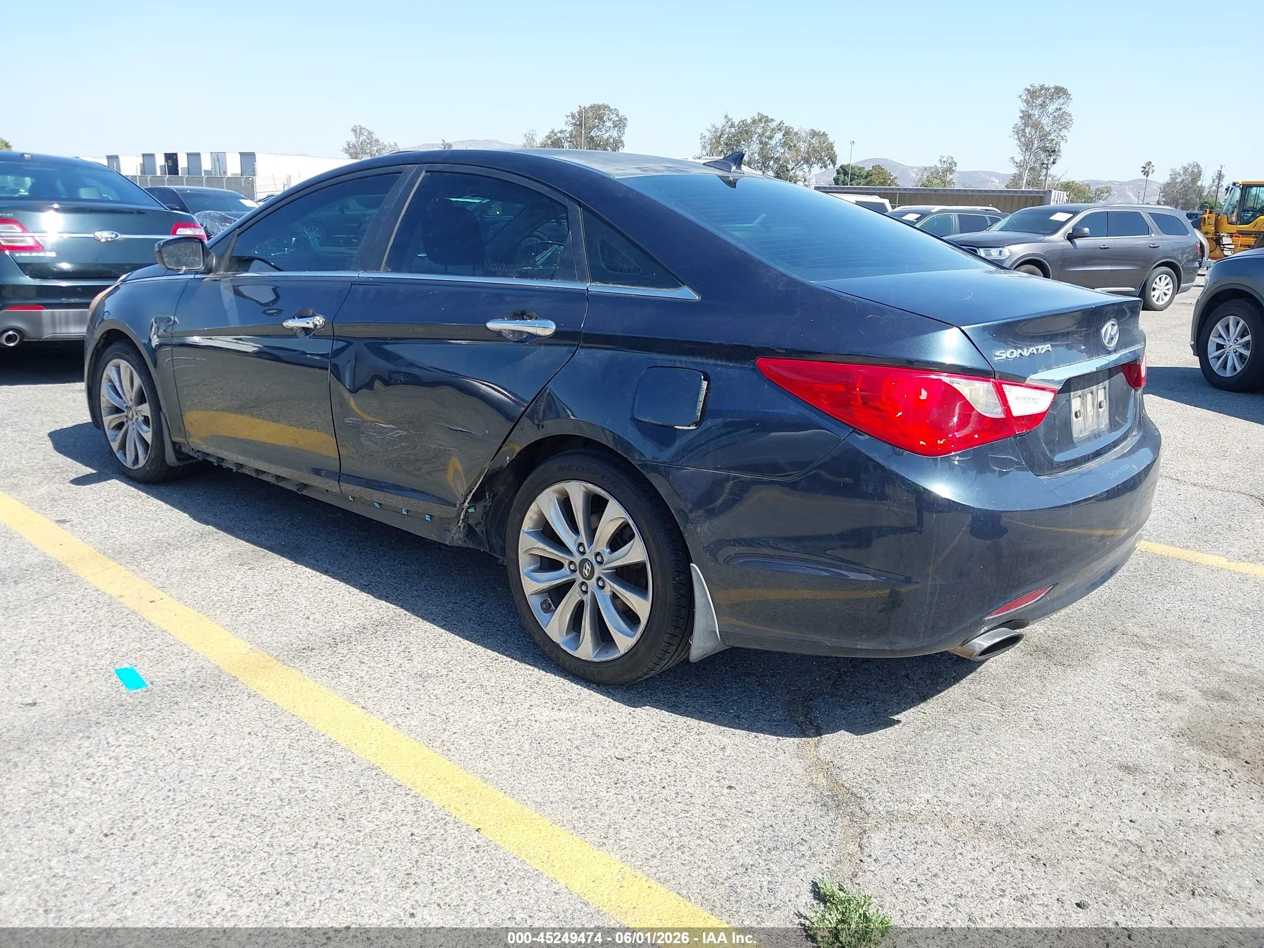 2011 Hyundai Sonata Se 2.0t Blue vin: 5NPEC4AB3BH208979