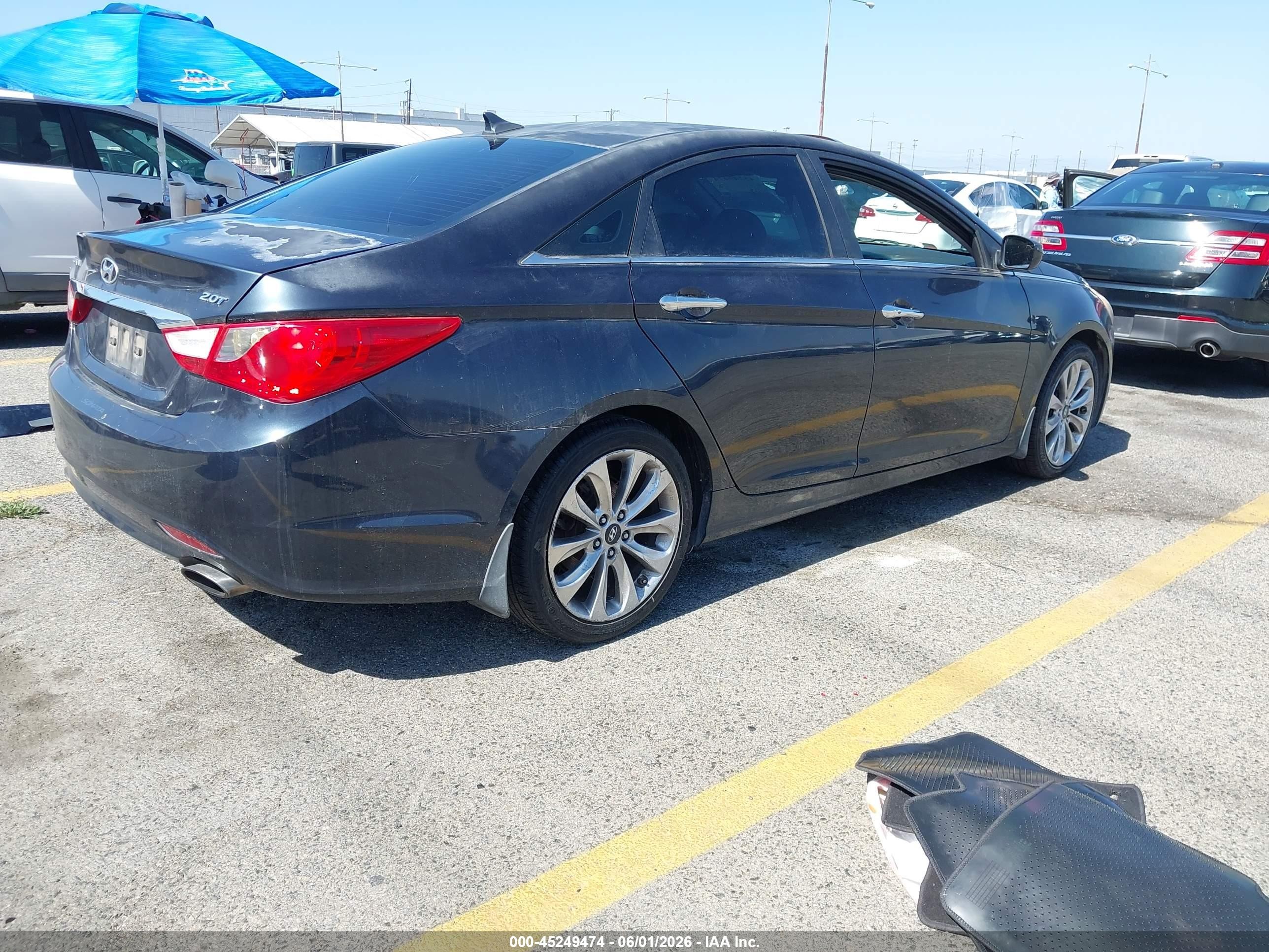 2011 Hyundai Sonata Se 2.0t Blue vin: 5NPEC4AB3BH208979