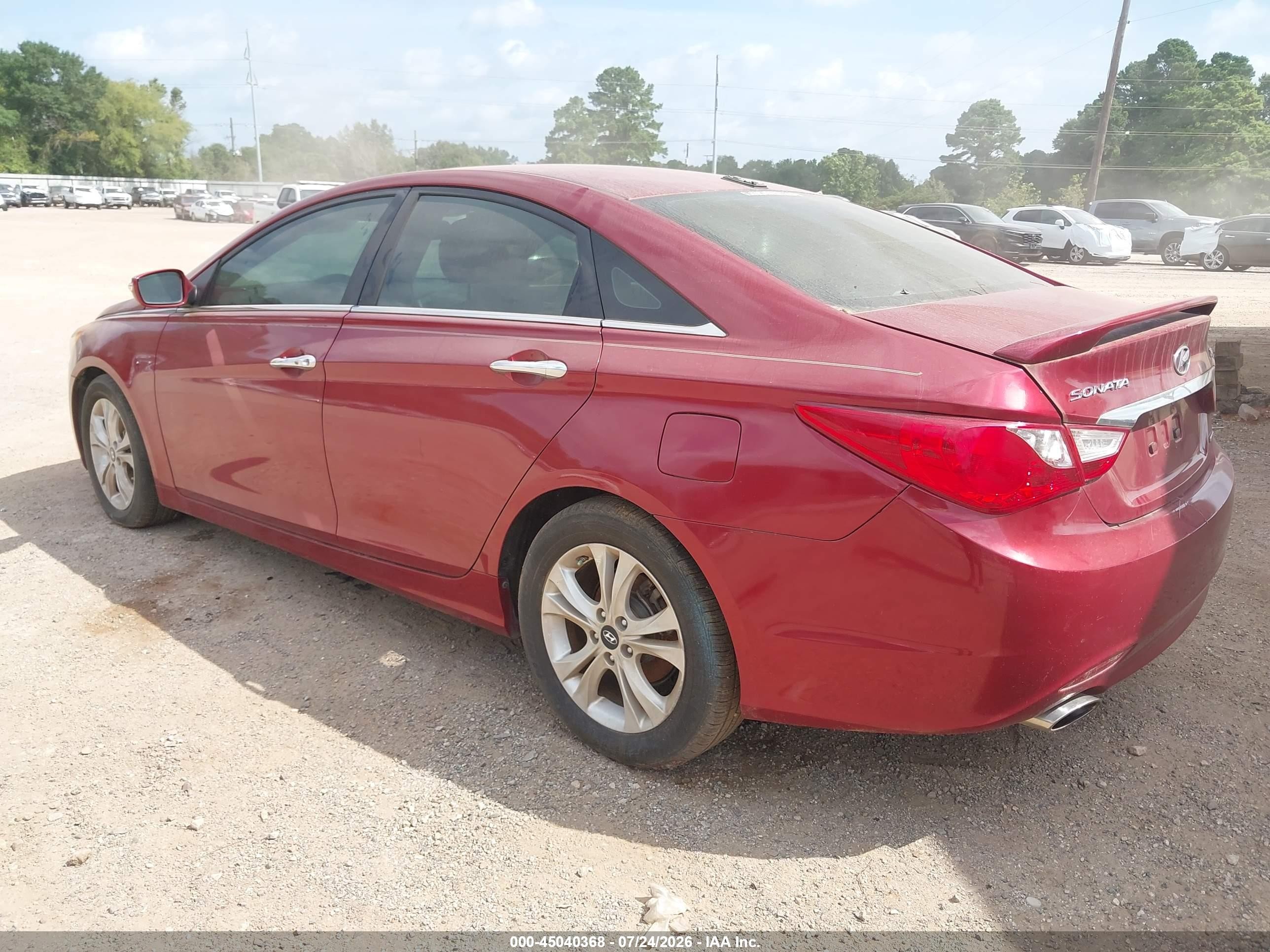 2011 Hyundai Sonata Se/limited Red vin: 5NPEC4AB3BH305177
