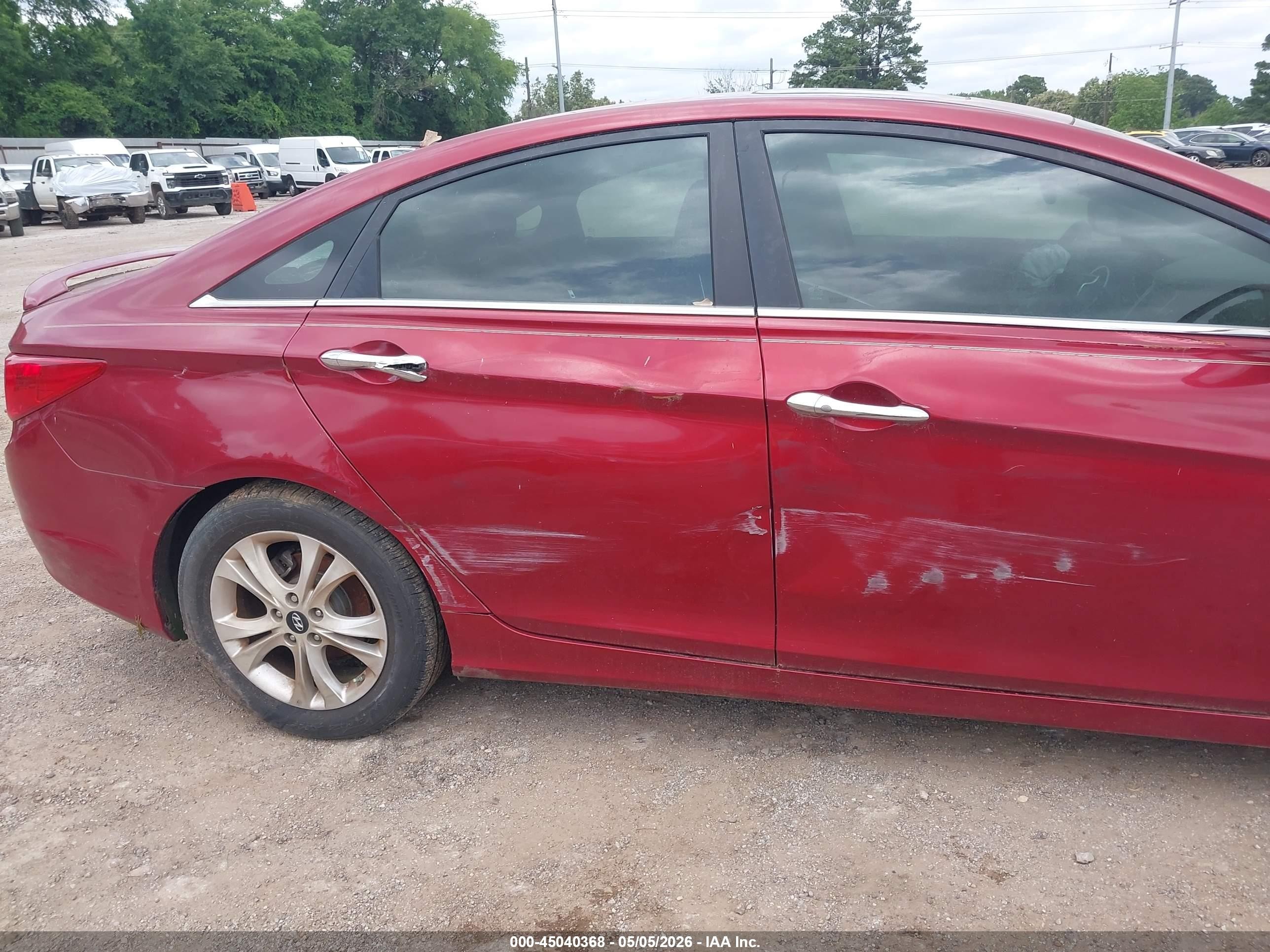 2011 Hyundai Sonata Se/limited Red vin: 5NPEC4AB3BH305177