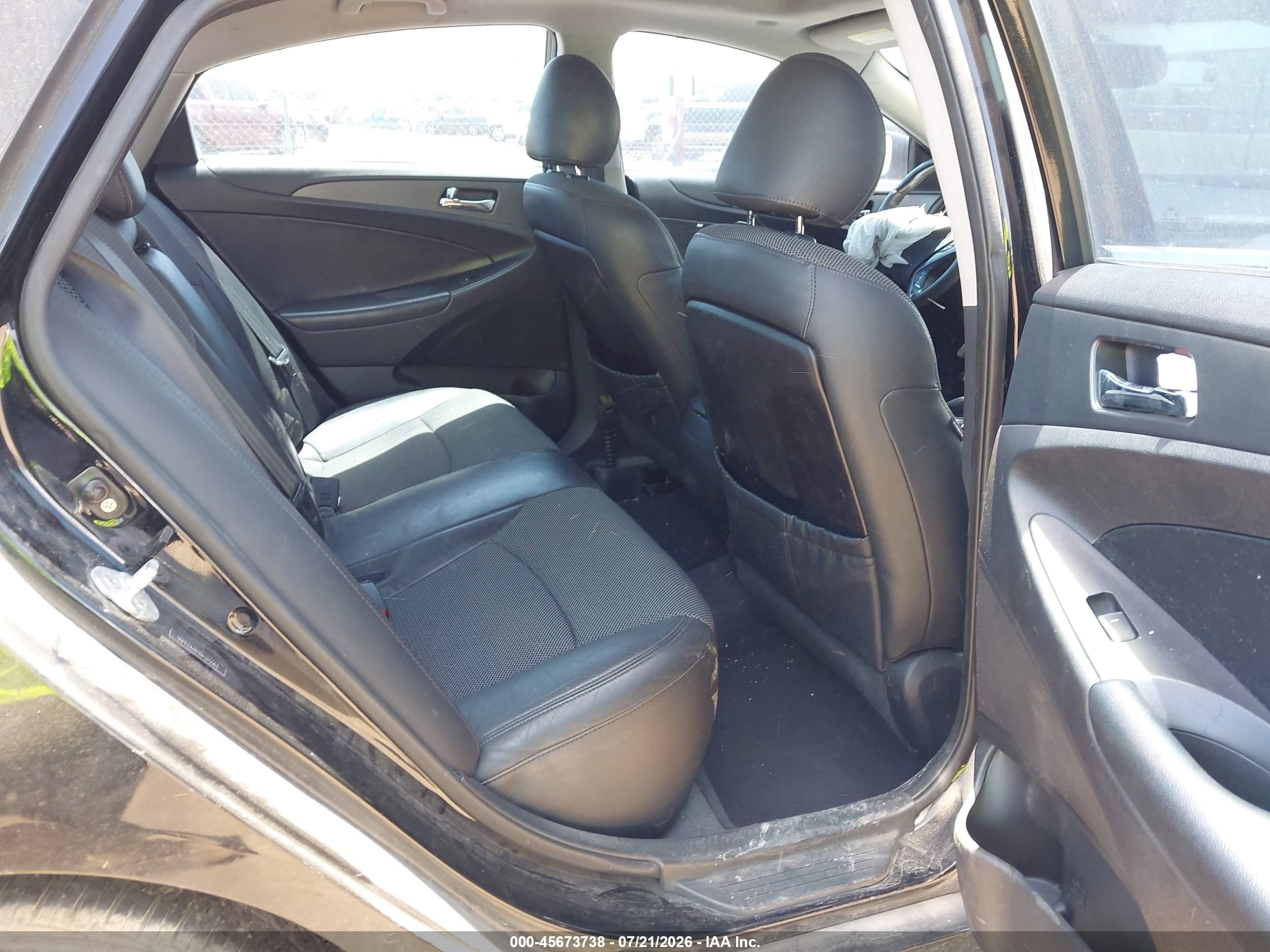2011 Hyundai Sonata Se 2.0t Black vin: 5NPEC4AB3BH315563