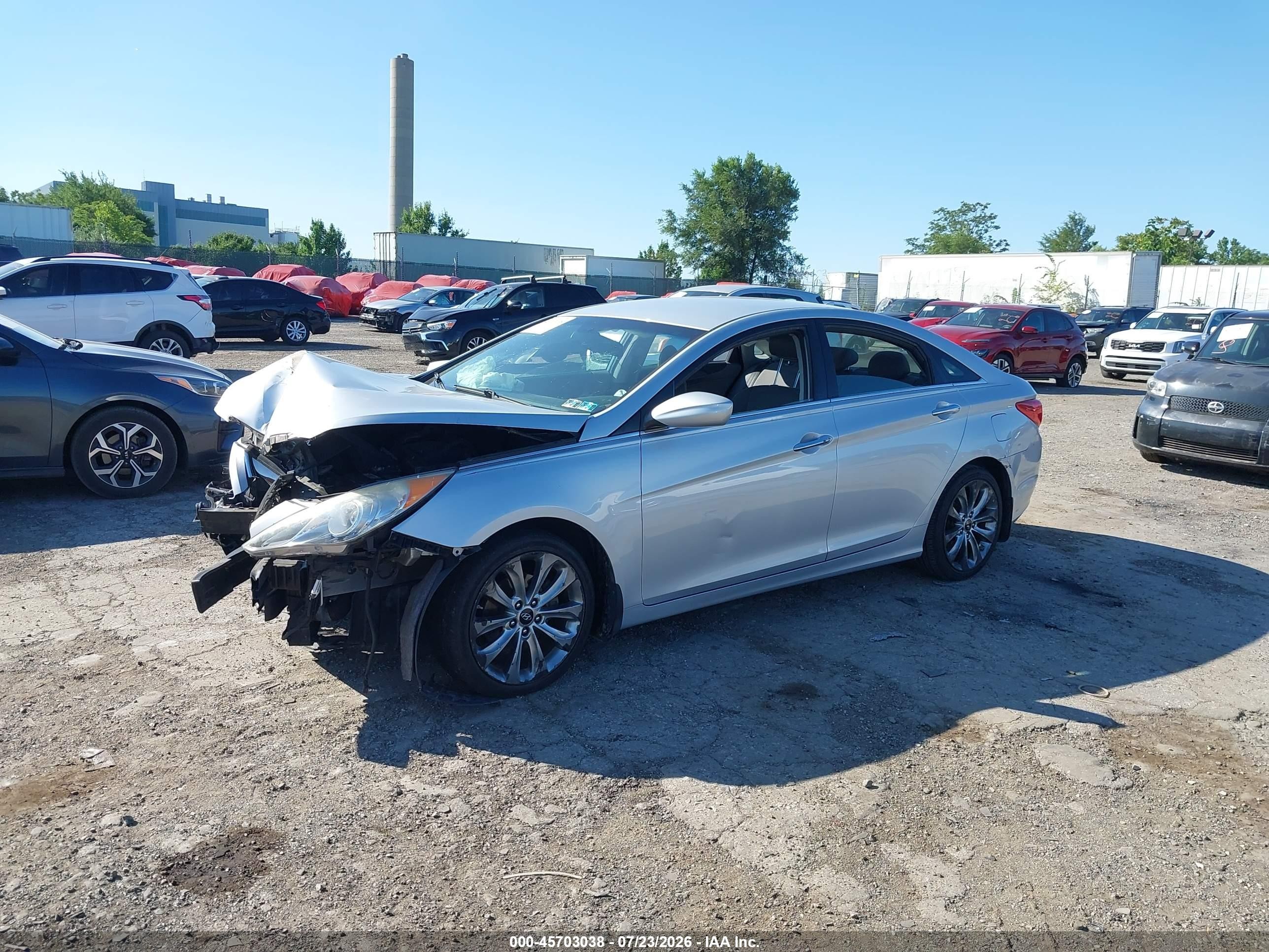 2012 Hyundai Sonata Se 2.0t Silver vin: 5NPEC4AB3CH354798