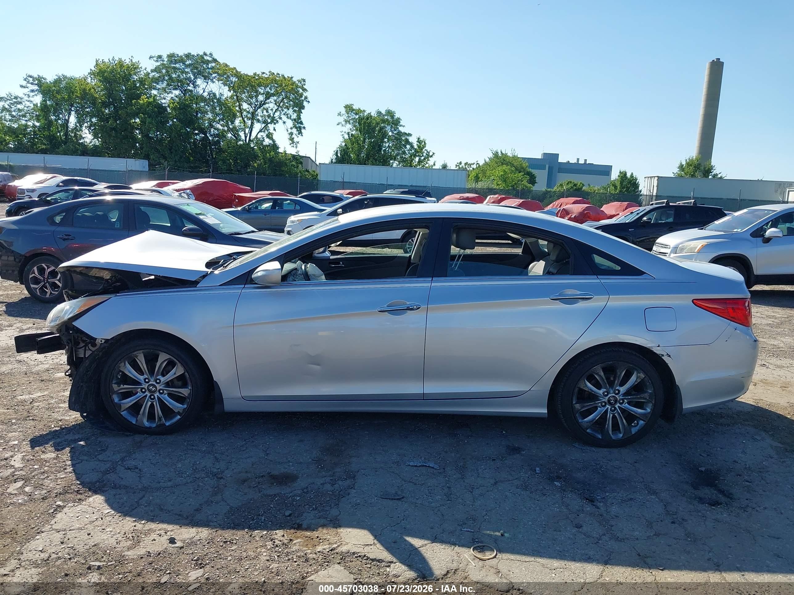 2012 Hyundai Sonata Se 2.0t Silver vin: 5NPEC4AB3CH354798