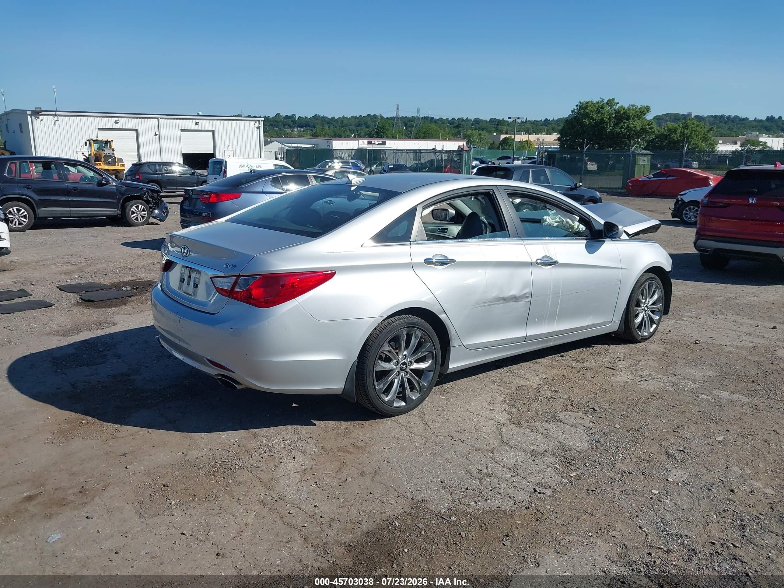 2012 Hyundai Sonata Se 2.0t Silver vin: 5NPEC4AB3CH354798